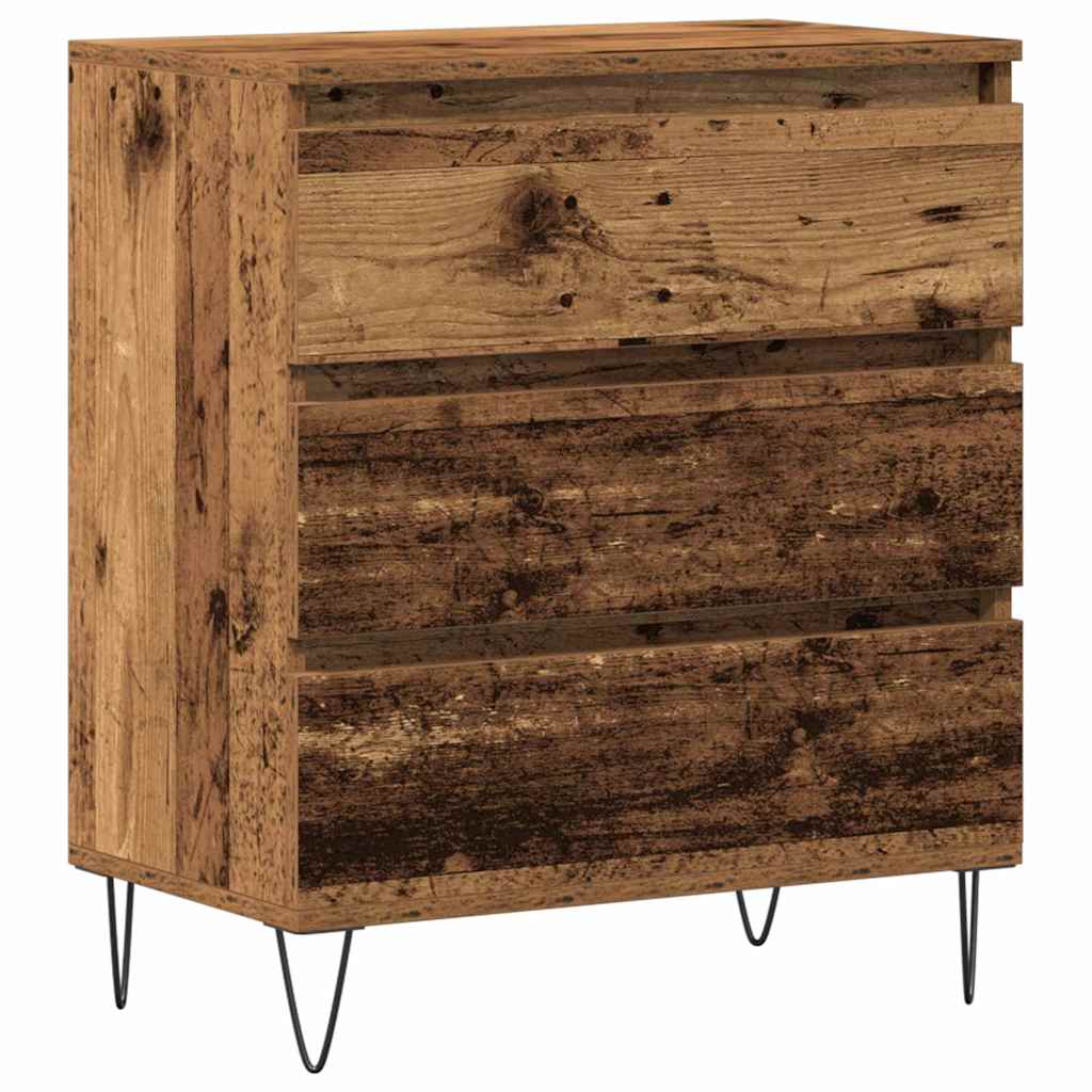 Cabinet with a drawer Old wood 60 x 35 x 70 cm Processed wood