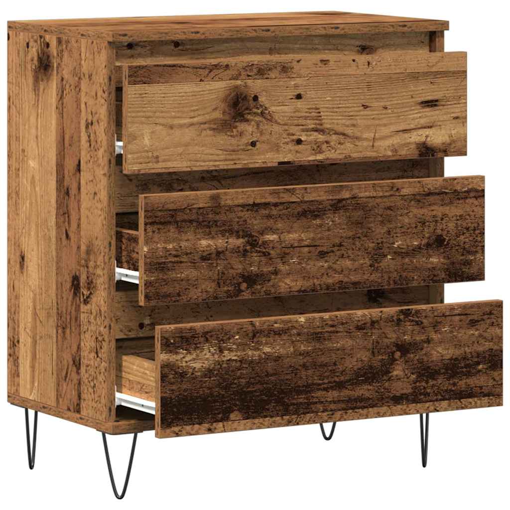 Cabinet with a drawer Old wood 60 x 35 x 70 cm Processed wood