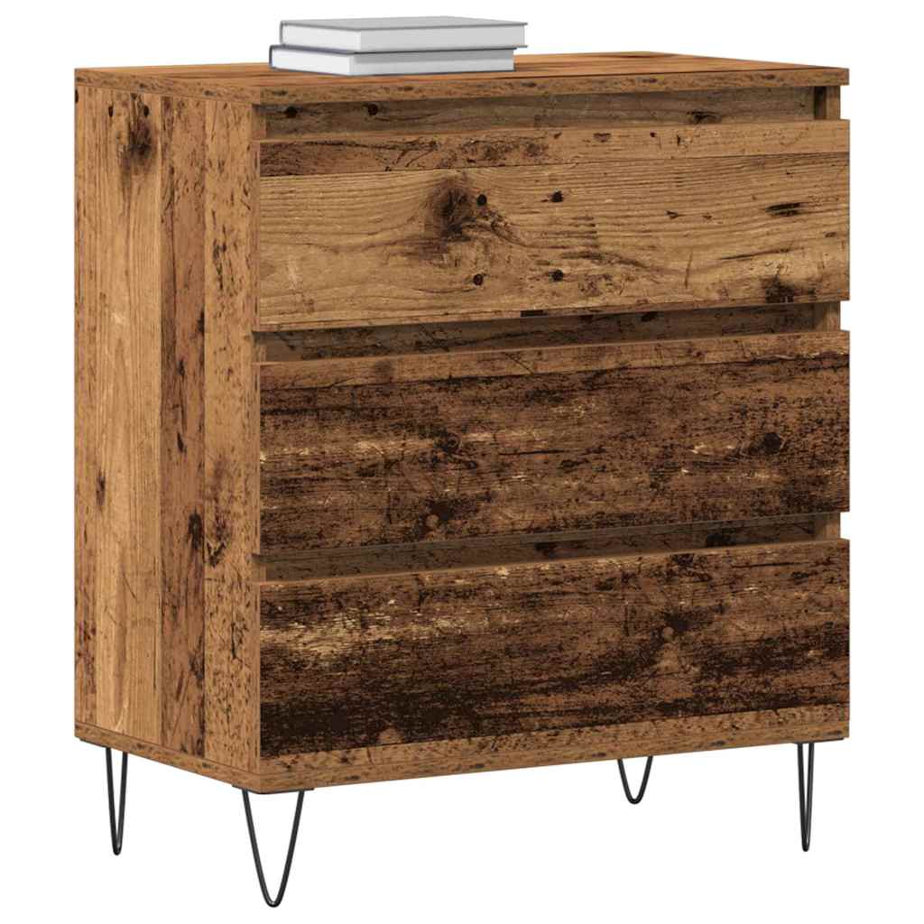 Cabinet with a drawer Old wood 60 x 35 x 70 cm Processed wood