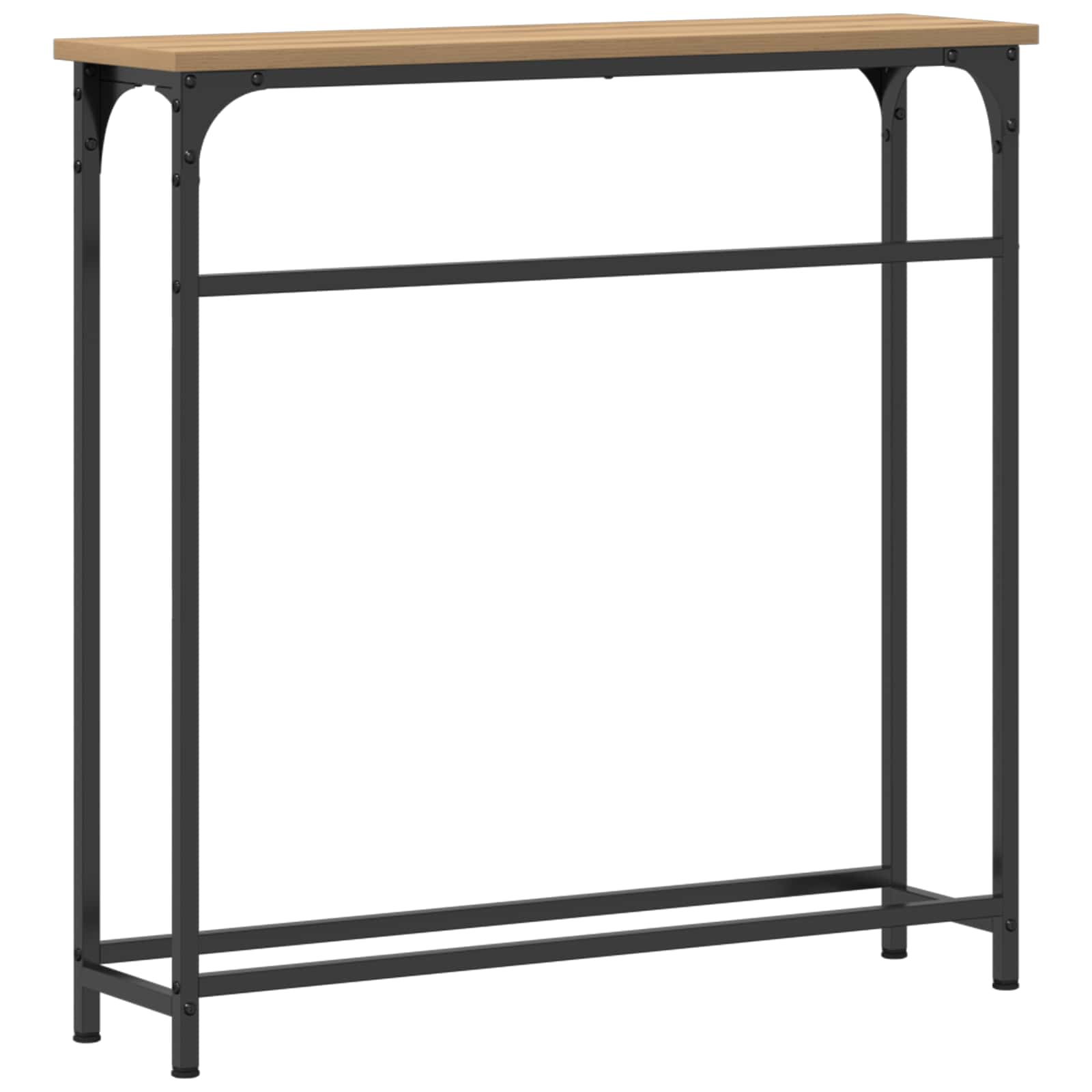 Console Table with Shelf Artisan Oak 75x19.5x75 cm
