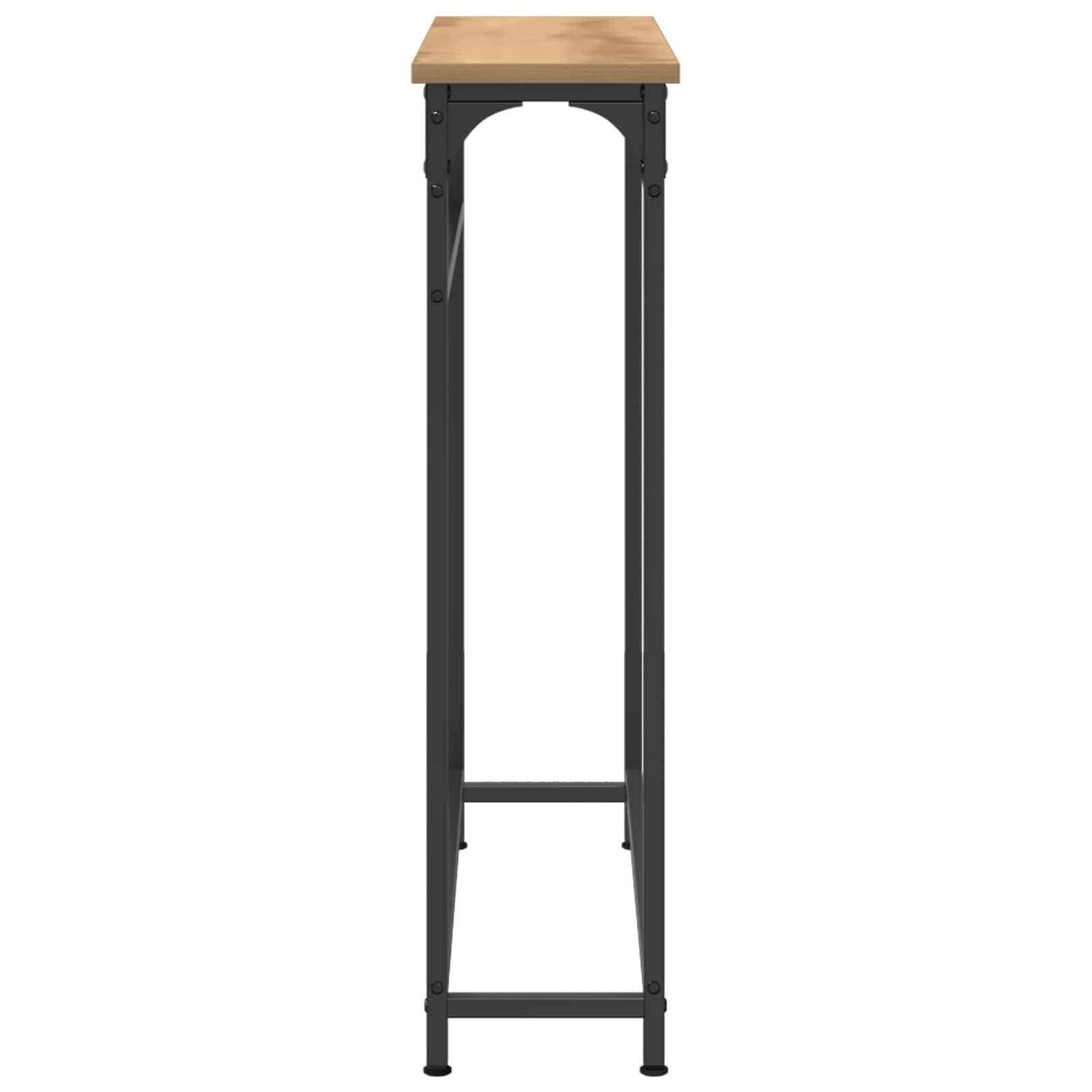 Console Table with Shelf Artisan Oak 75x19.5x75 cm