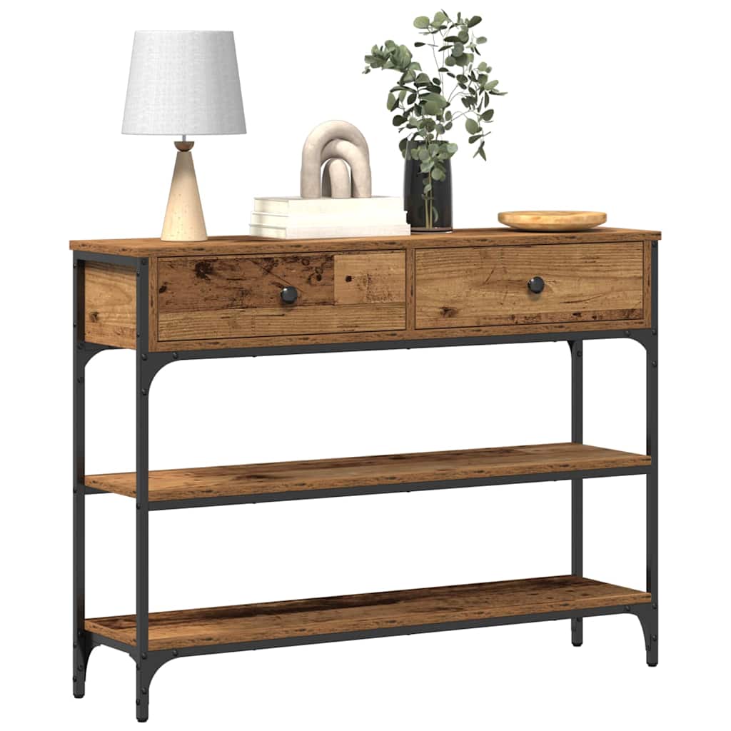 Konsolinis stalas Senas medis 100 x 25 x 75 cm Apdirbta mediena