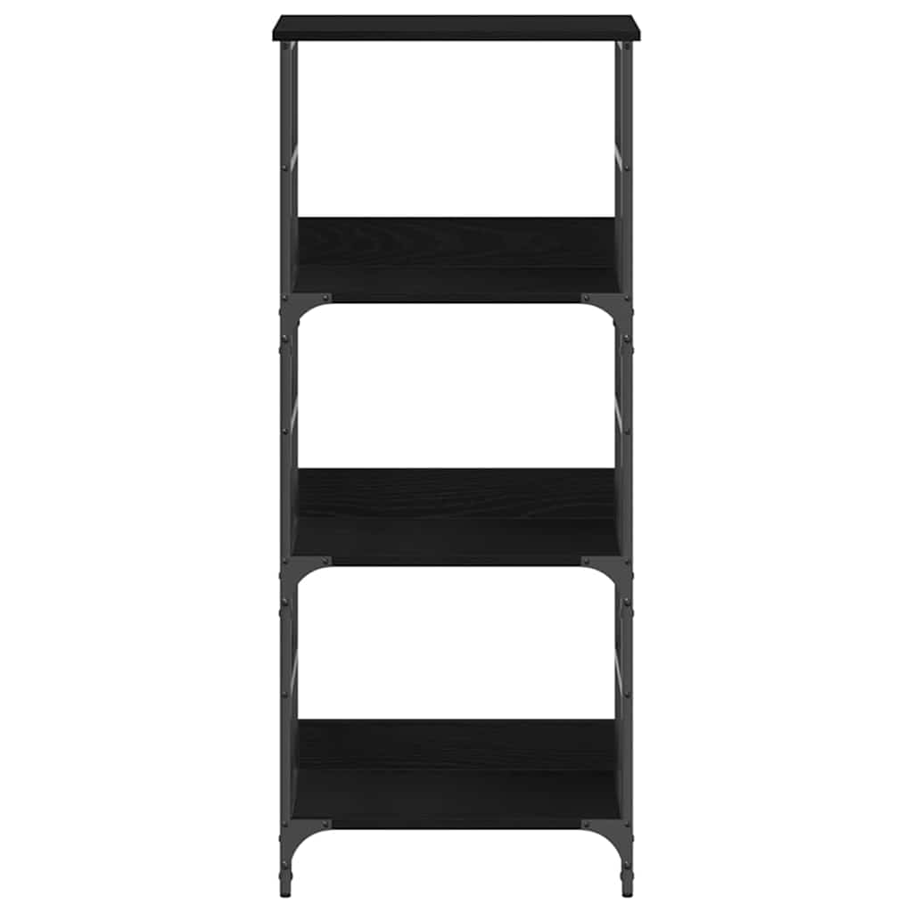 Bookshelf black oak 50x33x117.5cm Engineered wood
