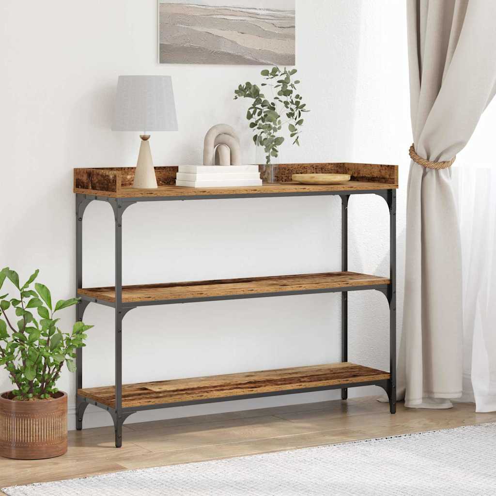 Konsolinis stalas su lentyna Sena mediena 100 x 30 x 80 cm