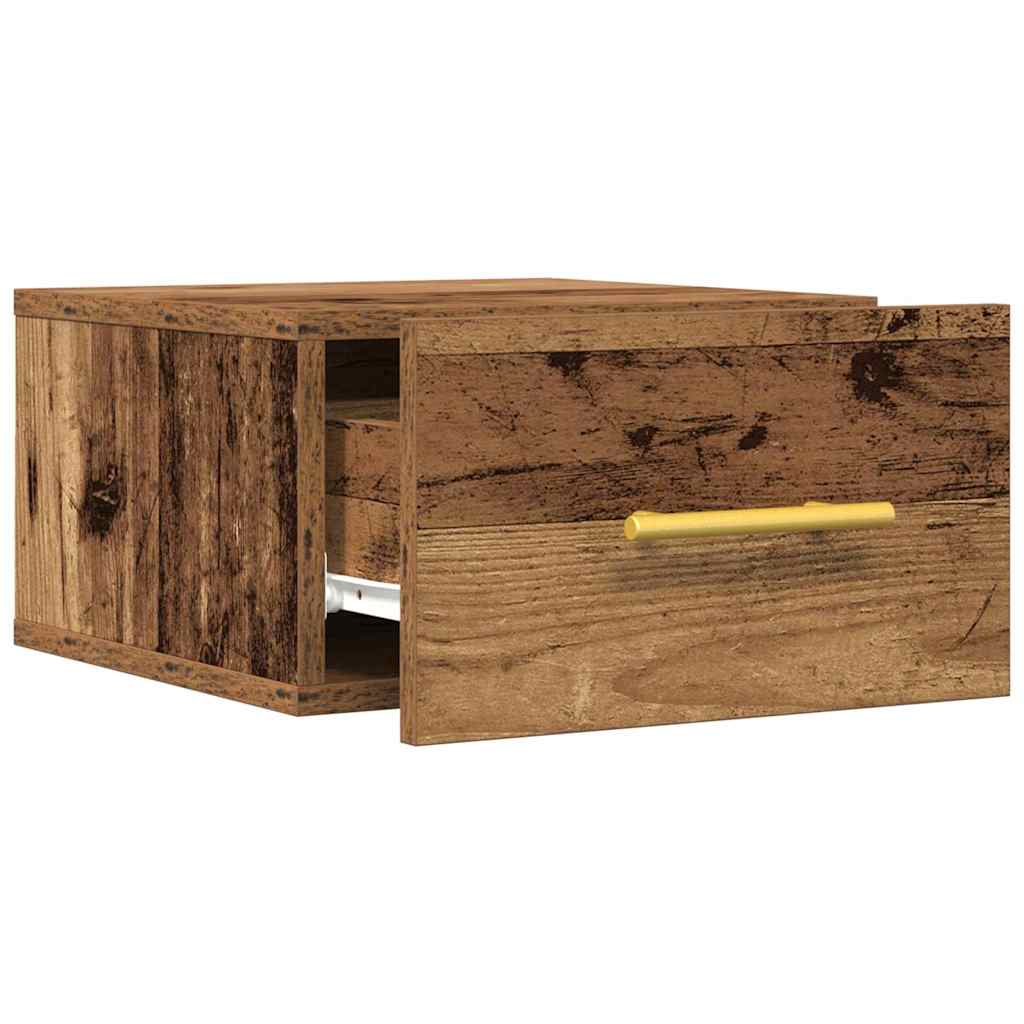 Bedside table 2 pcs Old wood 35 x 35 x 20 cm