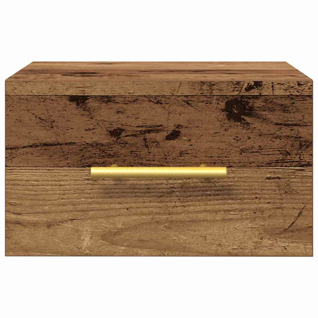 Bedside table 2 pcs Old wood 35 x 35 x 20 cm