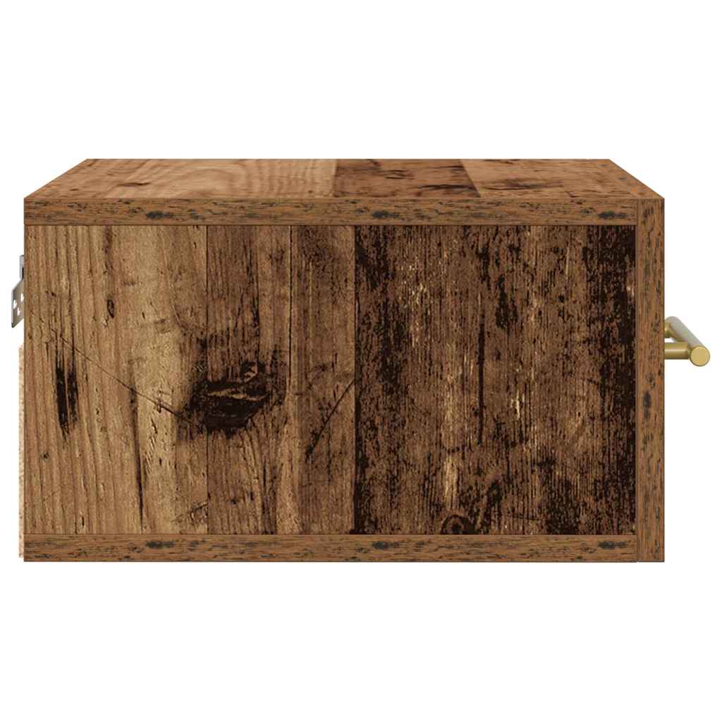 Bedside table 2 pcs Old wood 35 x 35 x 20 cm