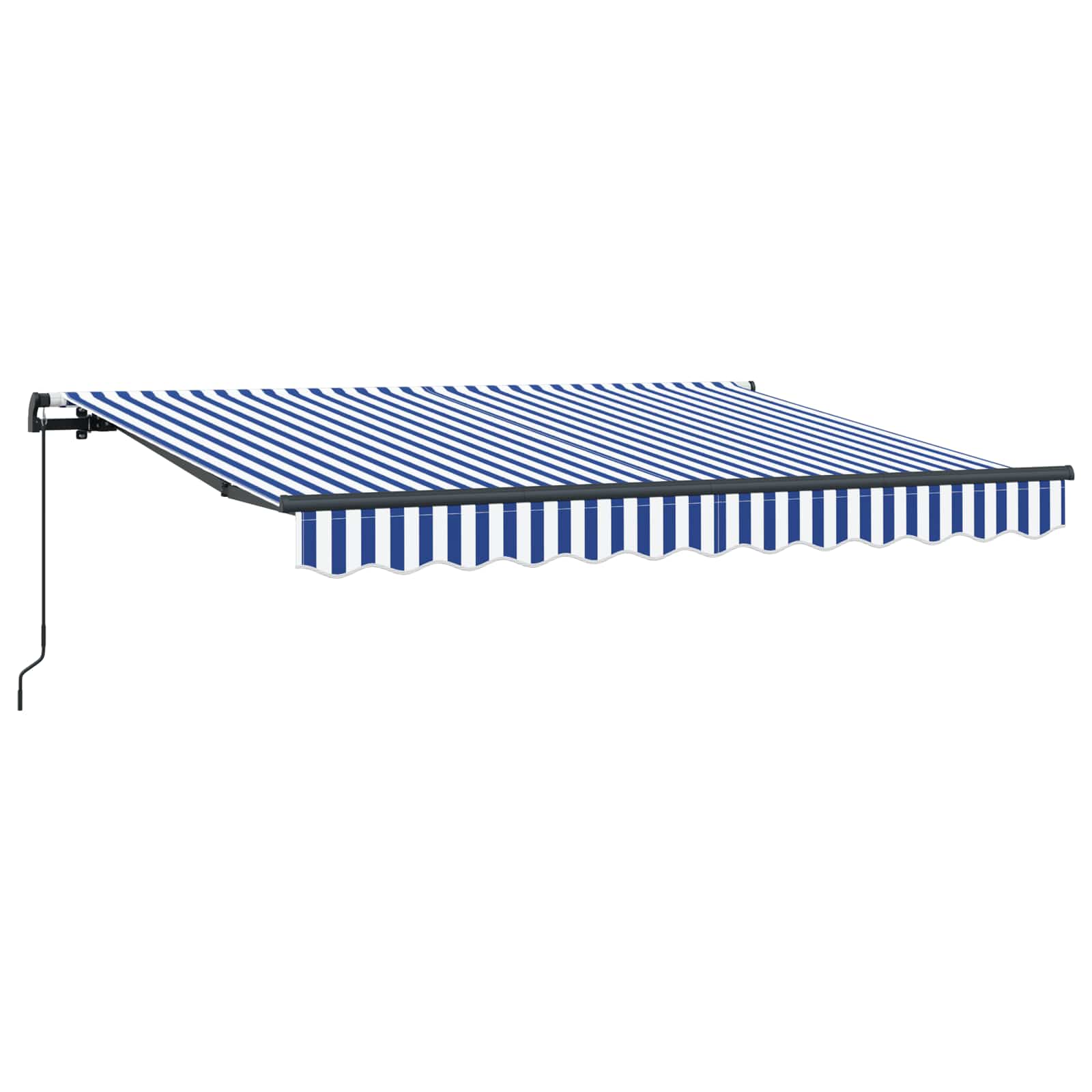 Retractable Awning Blue 250 x 200 cm Fabric
