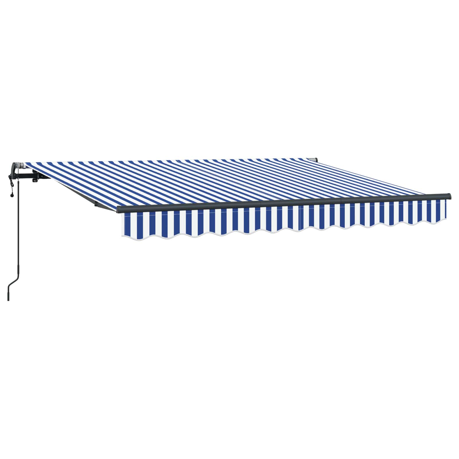 Retractable Awning Blue 250 x 200 cm Fabric