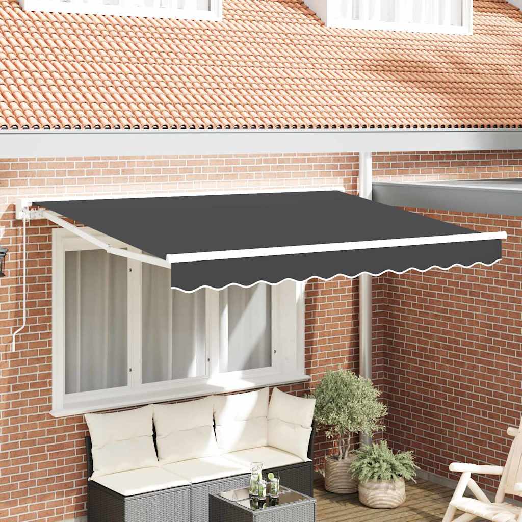 Markizės rėmas Antracito 250 x 200 cm Poliesteris su PU danga