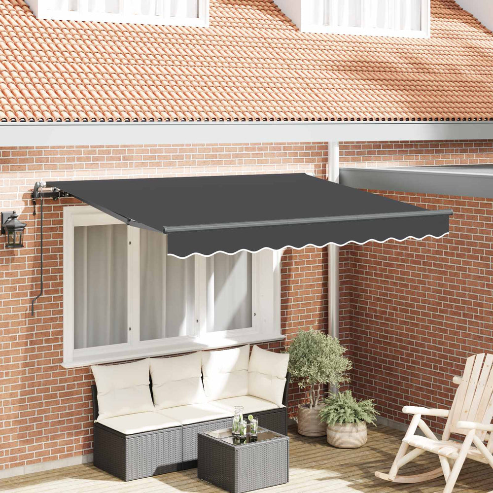 Retractable Awning Anthracite 250 x 200 cm fabric