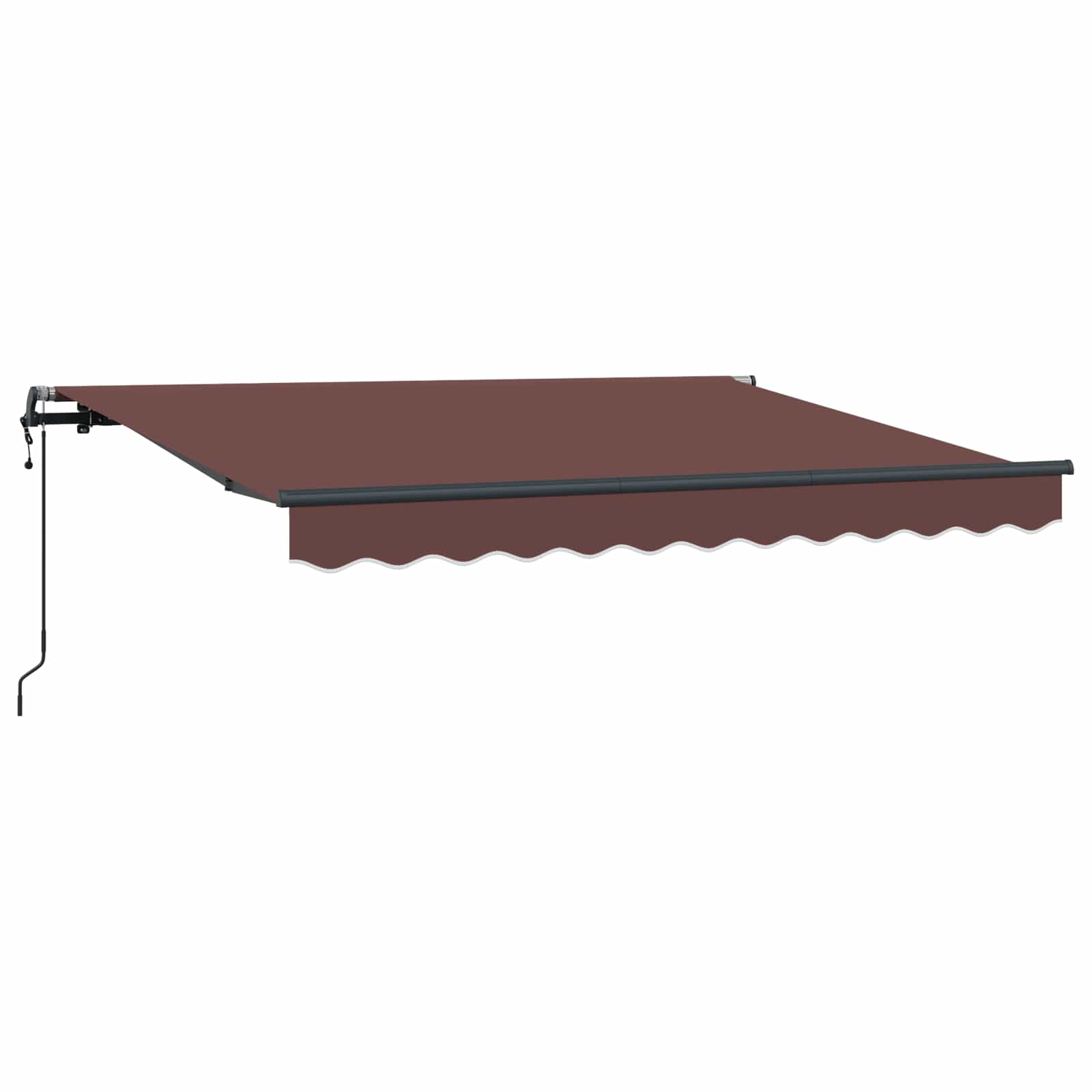 Retractable Awning Brown 250 x 200 cm Fabric