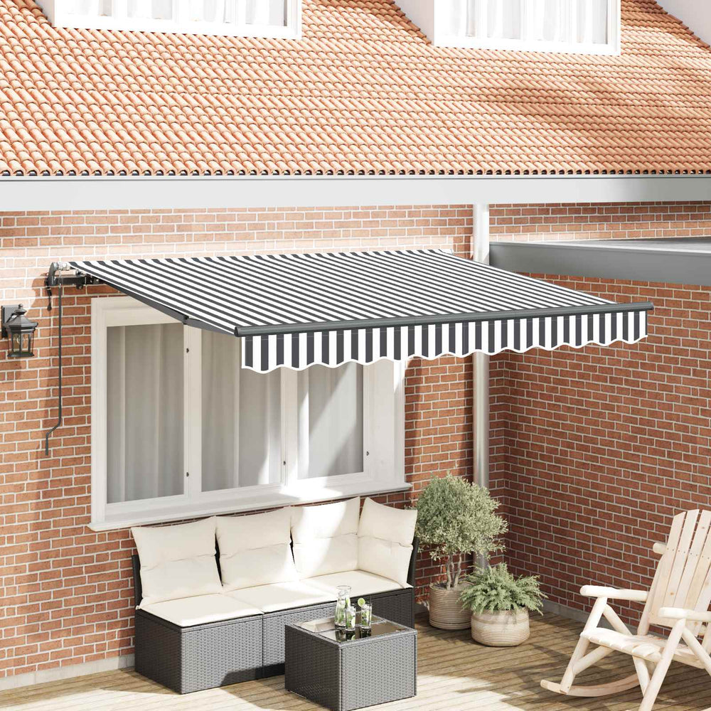 Retractable Awning Anthracite 250 x 200 cm fabric
