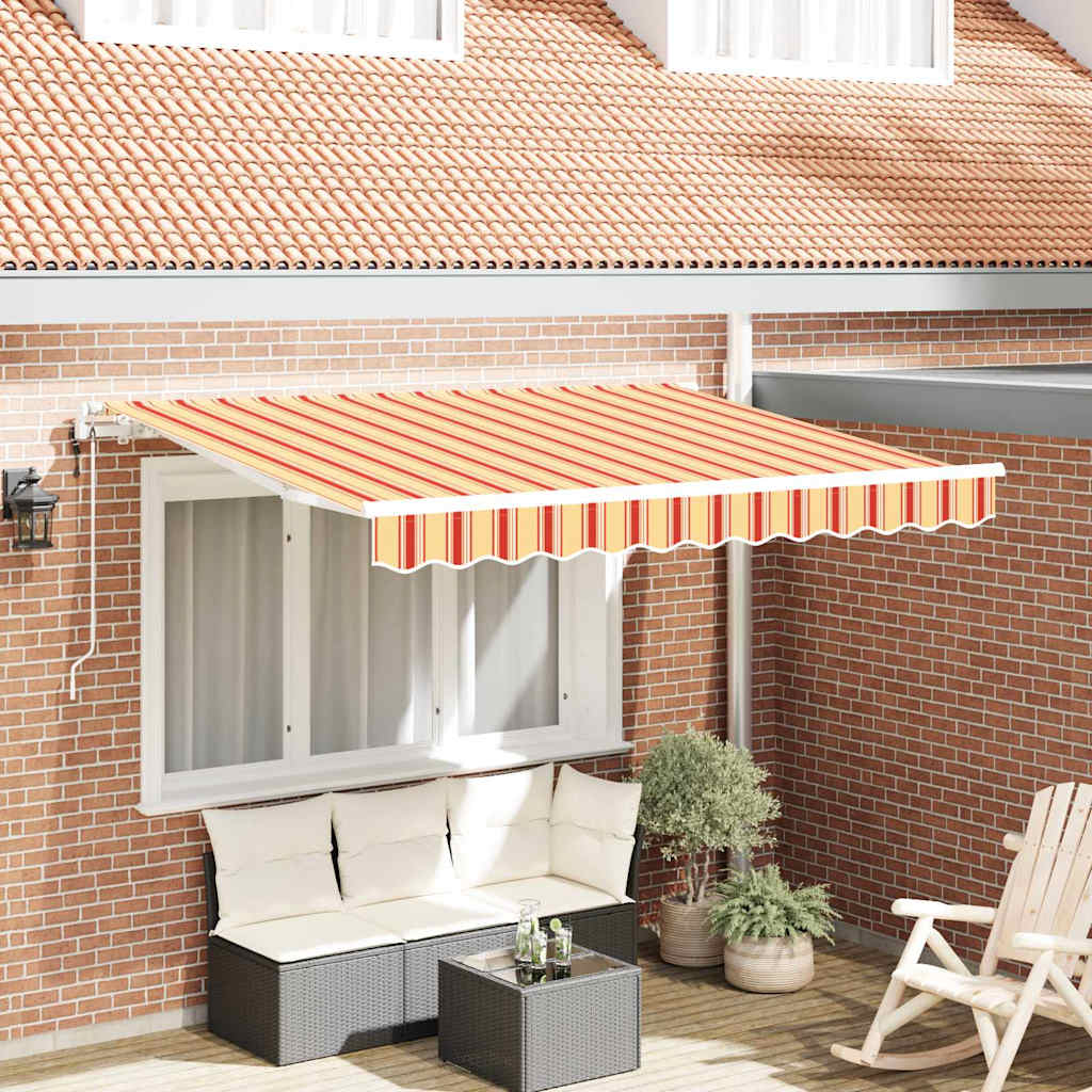 Ištraukiama markizė Geltona ir Oranžinė 250 x 200 cm audinys