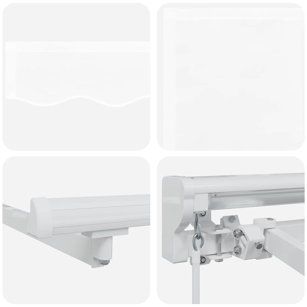 Markizės rėmas Baltas 250 x 200 cm Poliesteris su PU danga