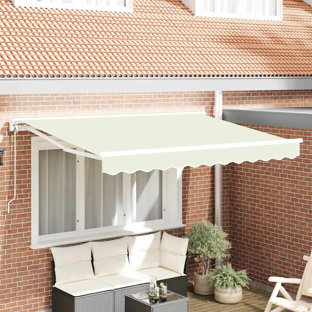 Awning frame Cream 300 x 200 cm Polyester with PU coating