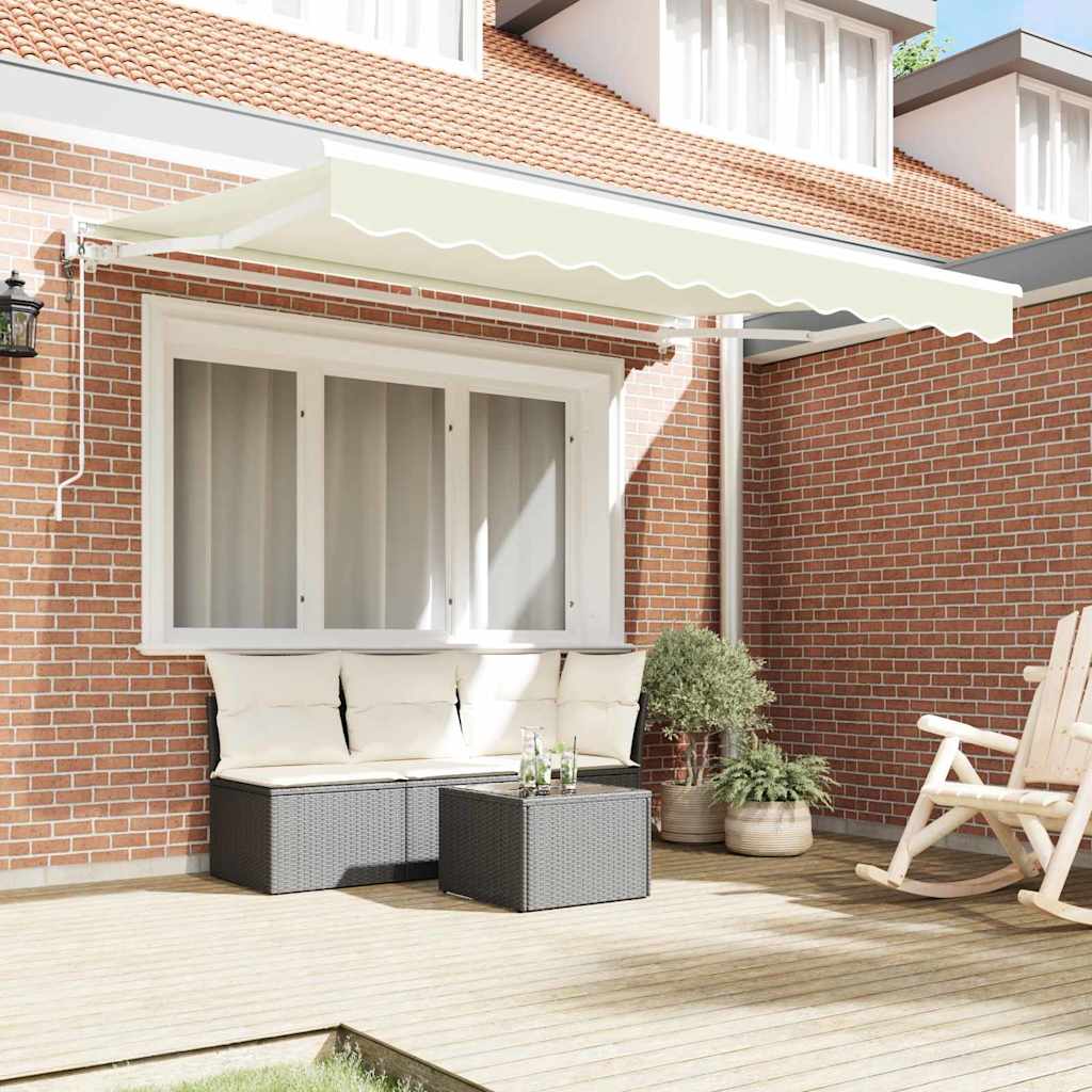 Awning frame Cream 300 x 200 cm Polyester with PU coating