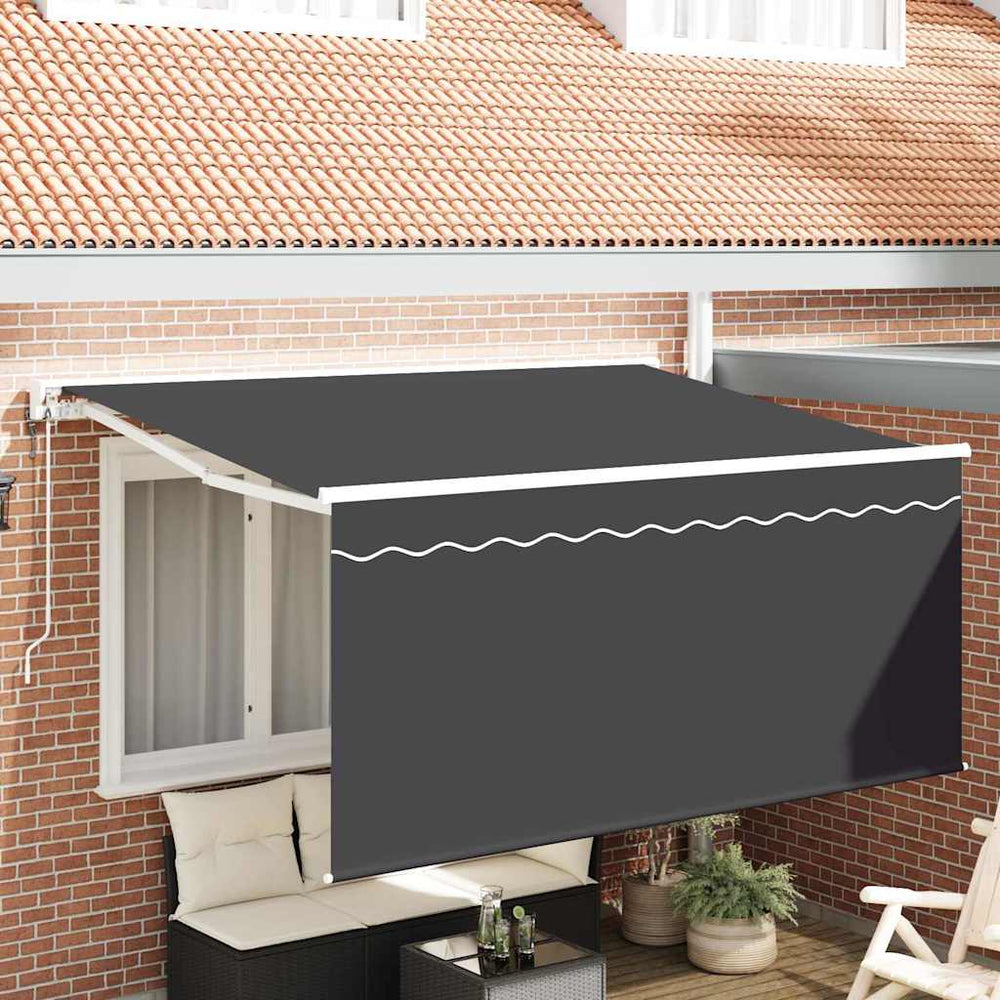Retractable awning Anthracite 300 x 200 cm