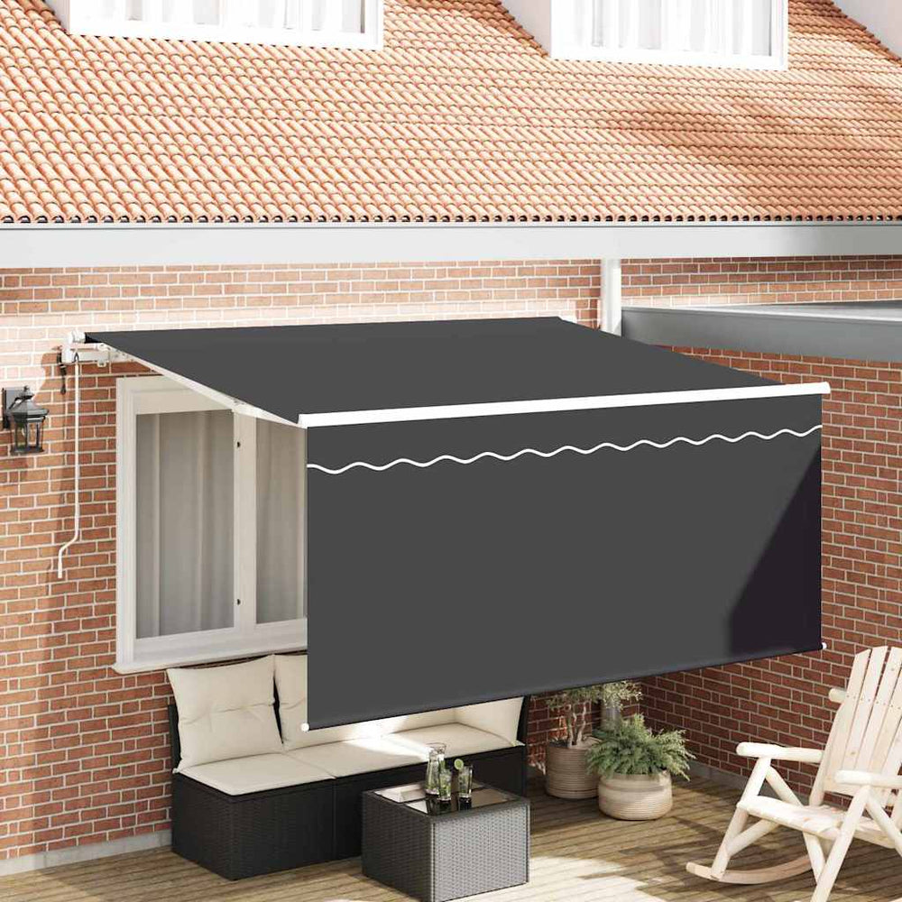 Retractable awning Anthracite 300 x 200 cm