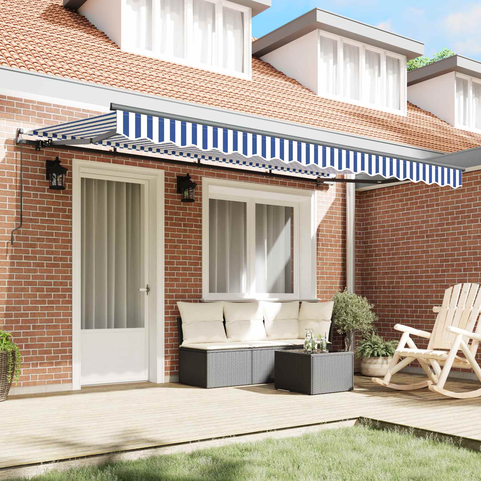 Izvelkams tents Zils 350 x 200 cm audums
