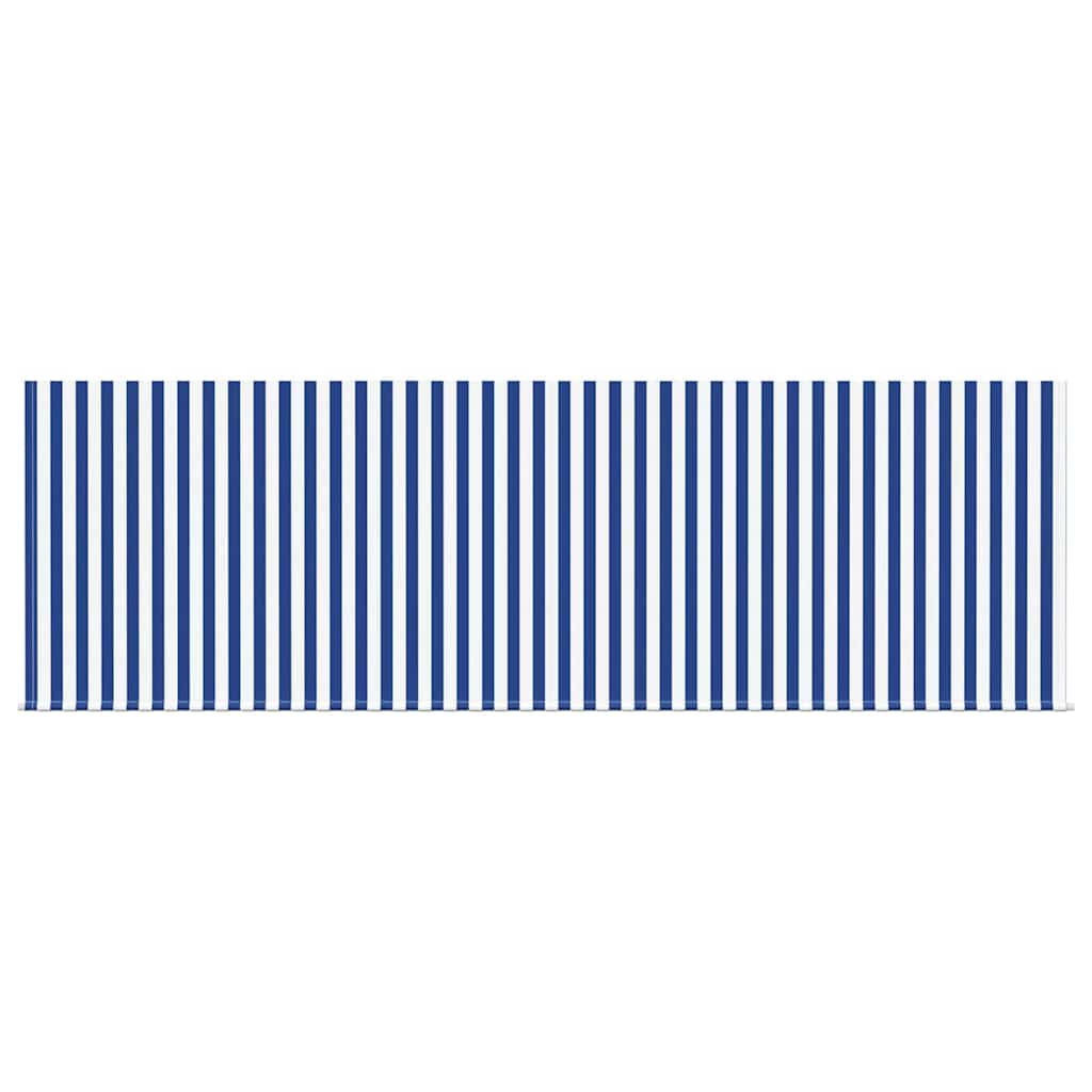 Retractable Awning Striped Blue 350 x 200 cm Fabric