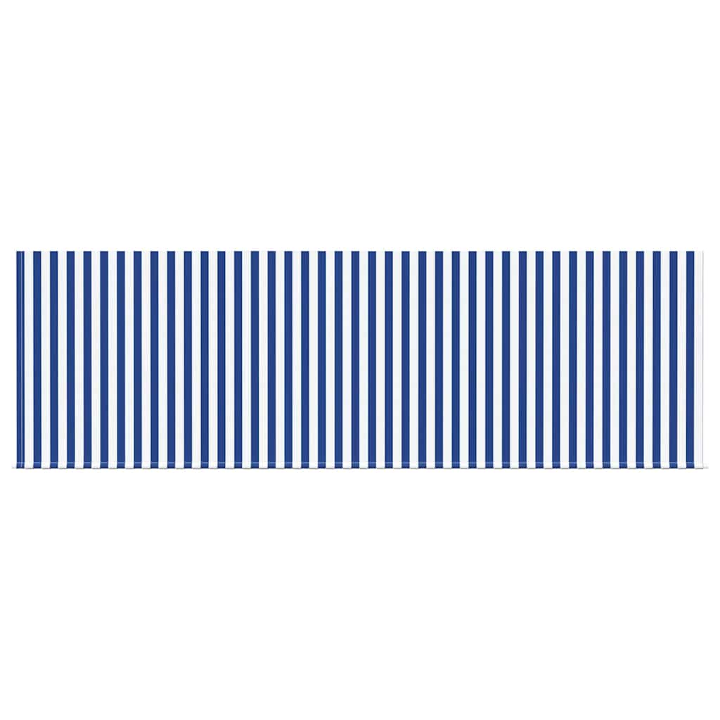 Retractable Awning Striped Blue 350 x 200 cm Fabric