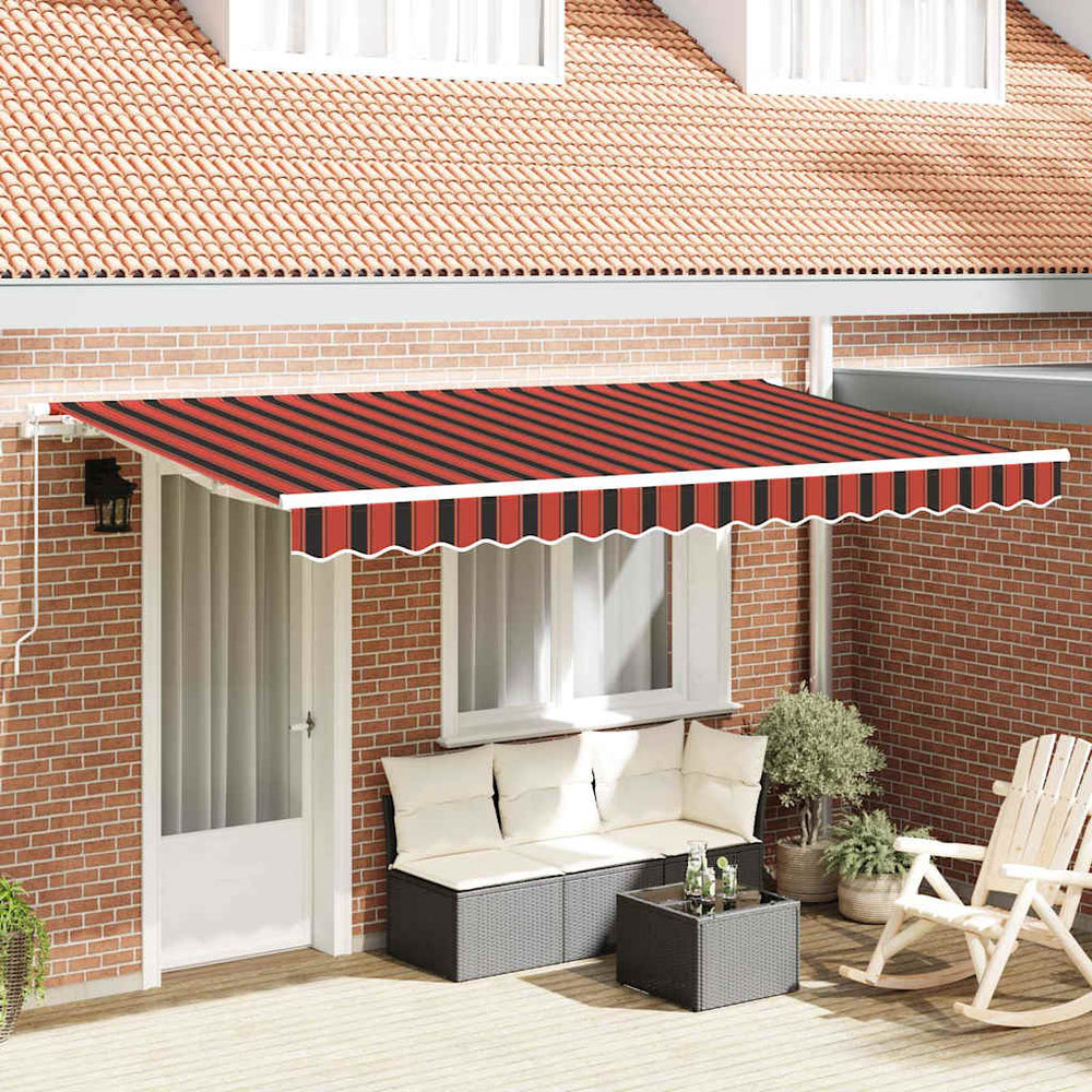 Ištraukiama markizė Geltona, oranžinė ir balta 3.5 x 2 m