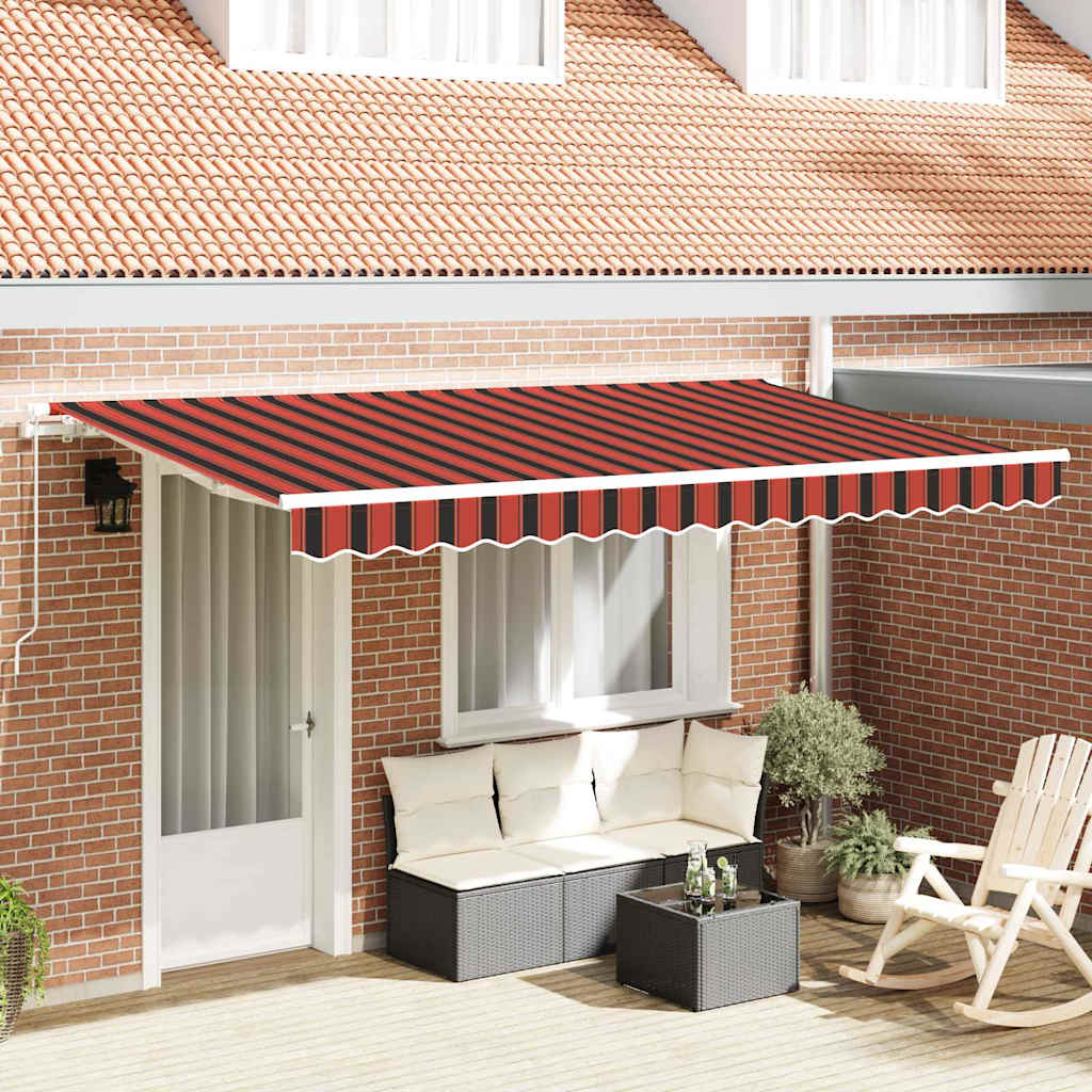 Ištraukiama markizė Geltona, oranžinė ir balta 3.5 x 2 m