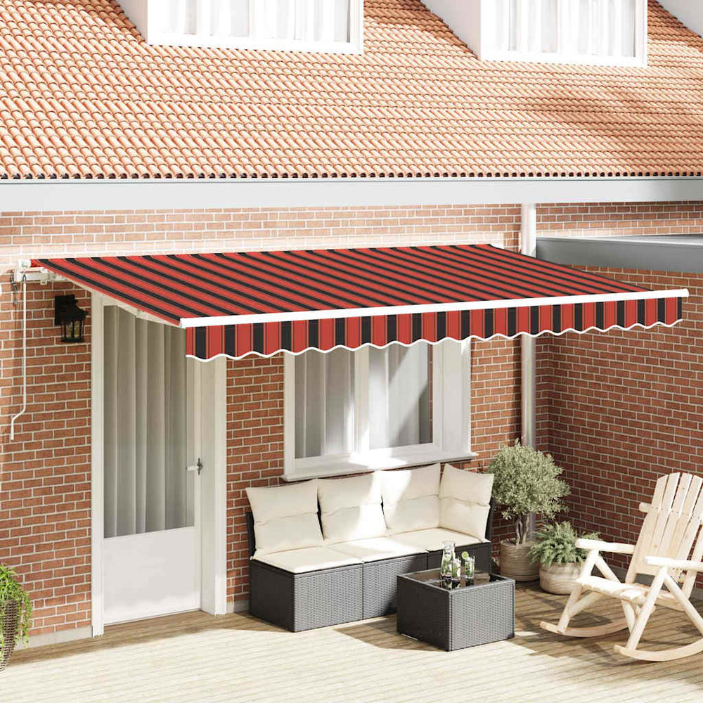 Ištraukiama markizė Geltona, oranžinė ir balta 3.5 x 2 m