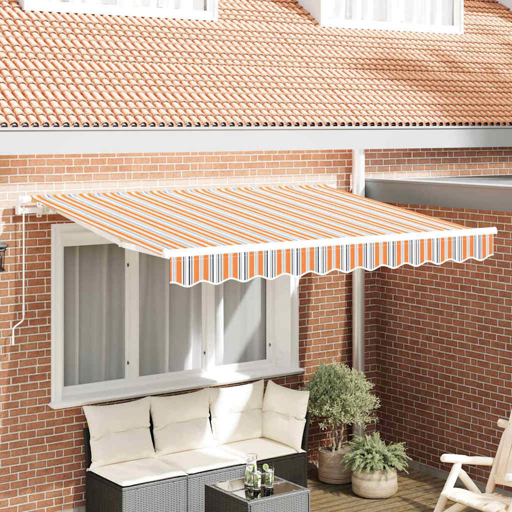 Ištraukiama markizė Geltona, oranžinė ir balta 3.5 x 2 m