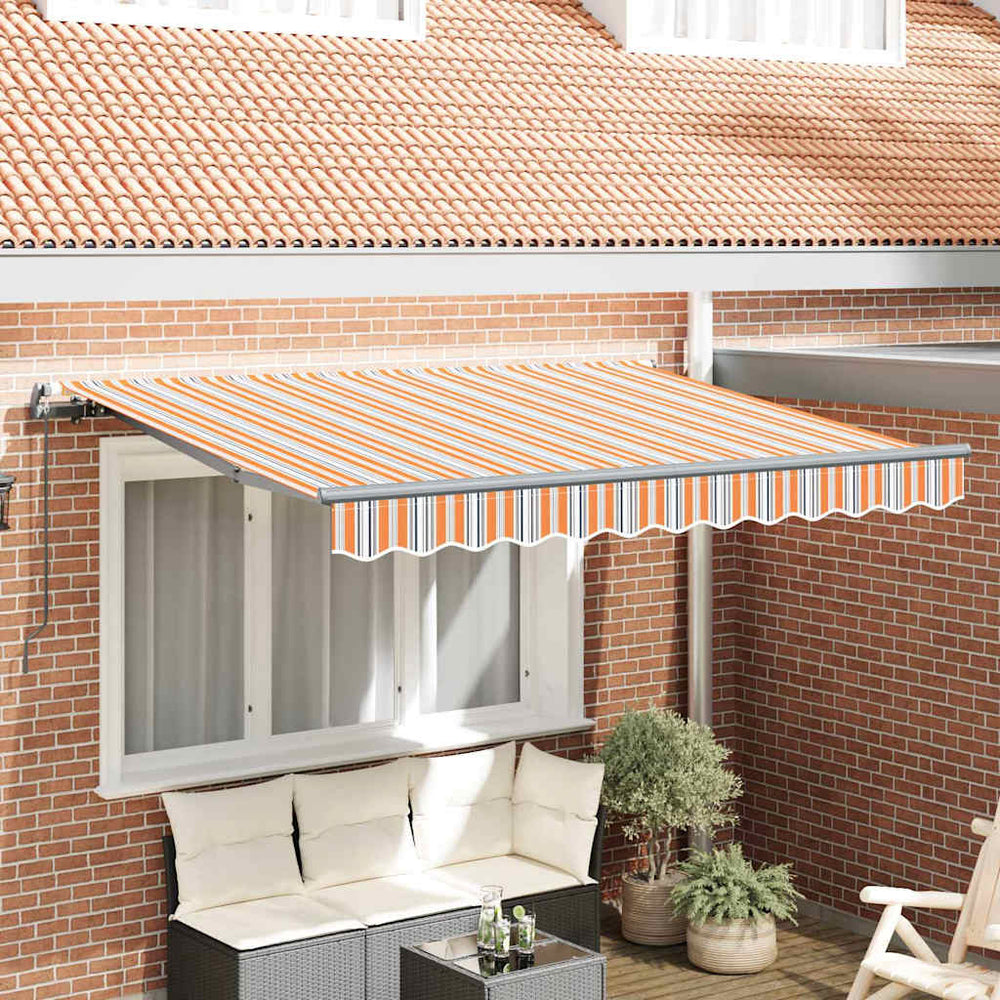 Ištraukiama markizė Geltona, oranžinė ir balta