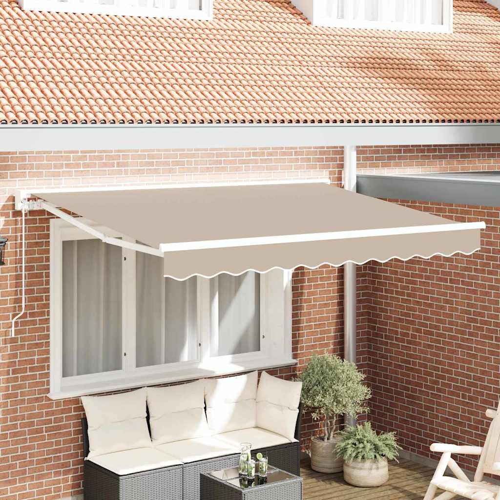 Markizės rėmas Smėlio 350 x 200 cm Poliesteris su PU danga