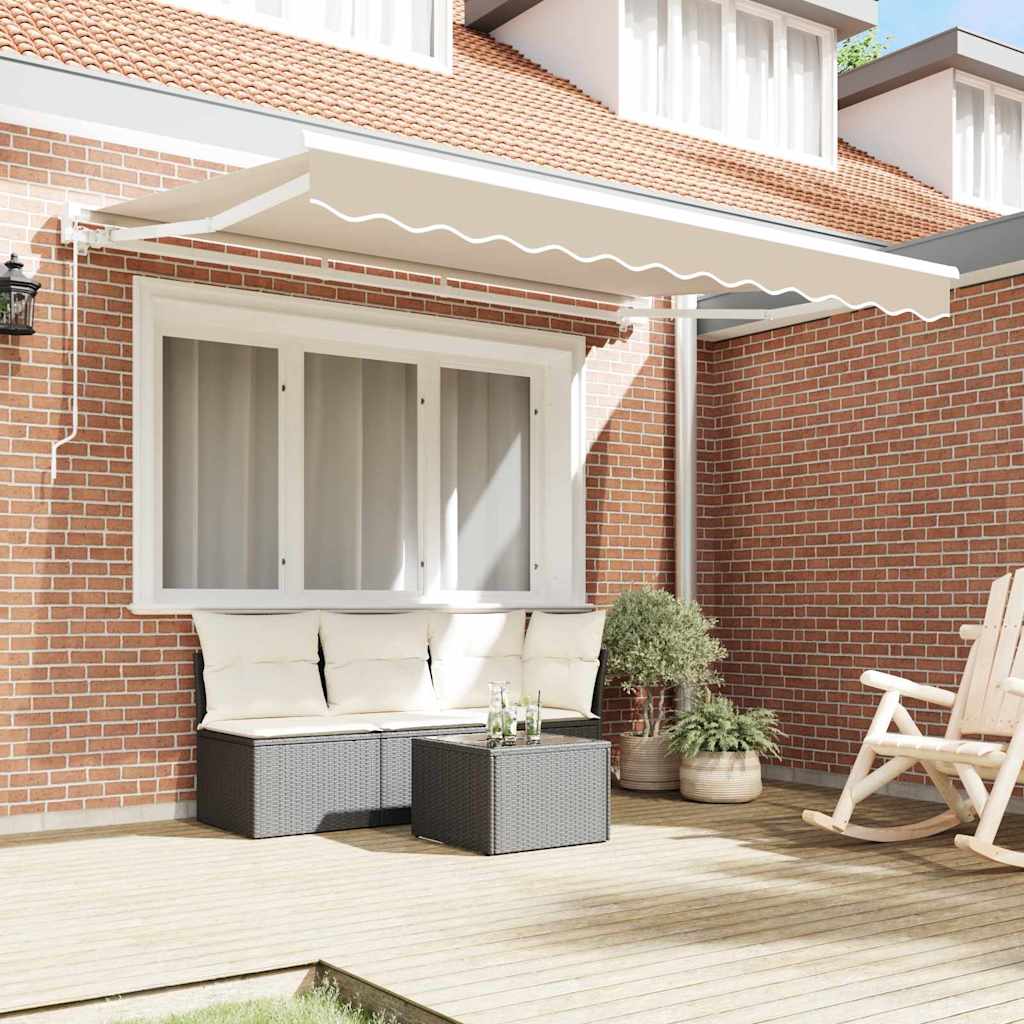 Markizės rėmas Smėlio 350 x 200 cm Poliesteris su PU danga