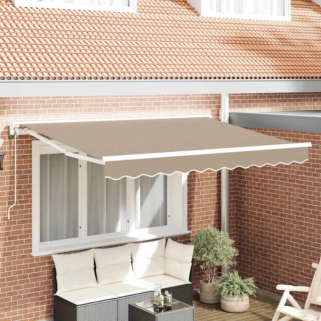 Markizės rėmas Smėlio 350 x 200 cm Poliesteris su PU danga