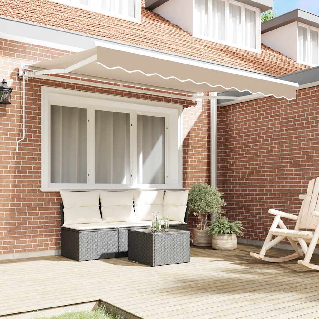 Markizės rėmas Smėlio 350 x 200 cm Poliesteris su PU danga