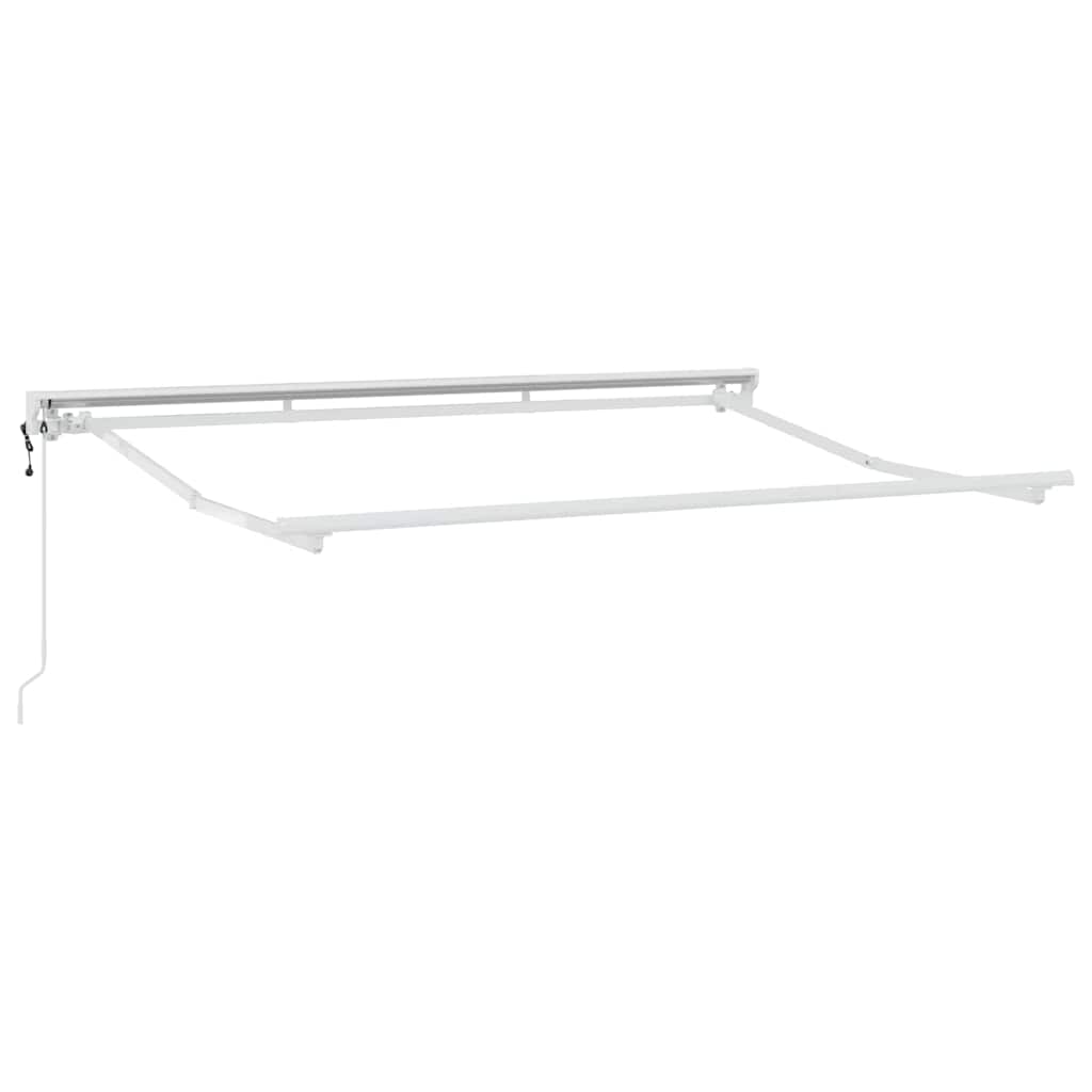 Ištraukiama markizė Balta 350x200 cm Audinys ir aliuminis