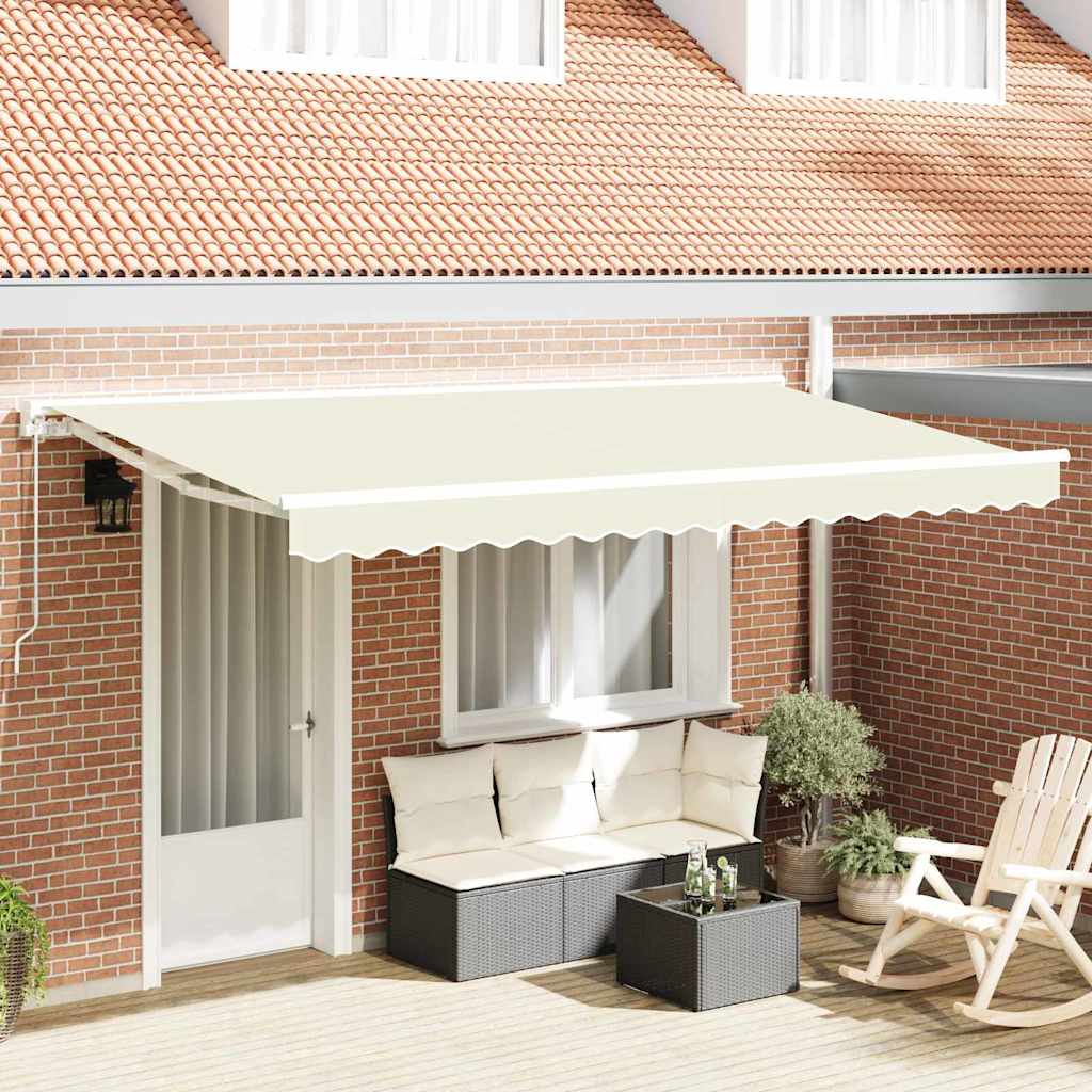Markizės rėmas Kreminė 400 x 200 cm Poliesteris su PU danga