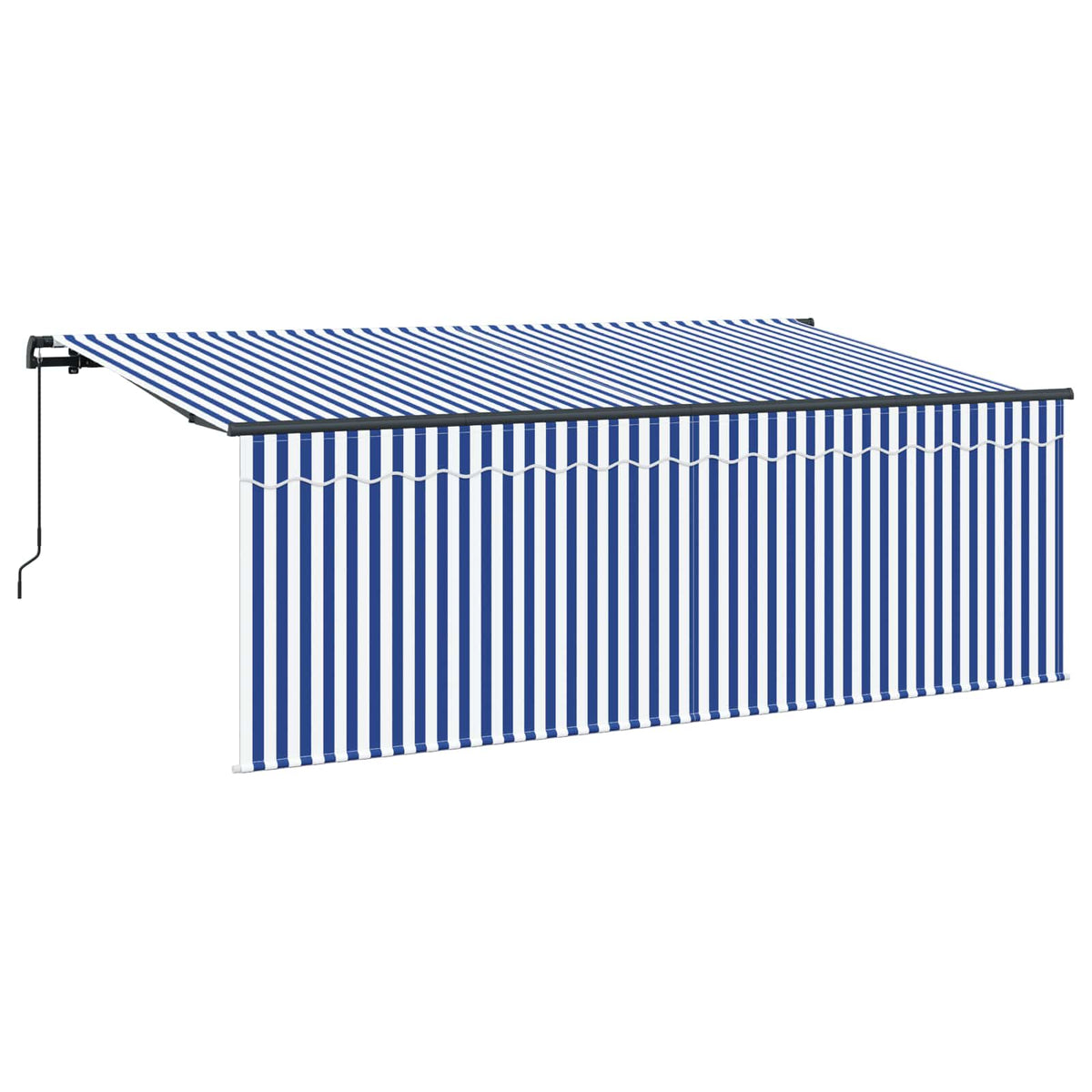 Ištraukiama markizė Mėlyna ir balta 400 x 200 cm