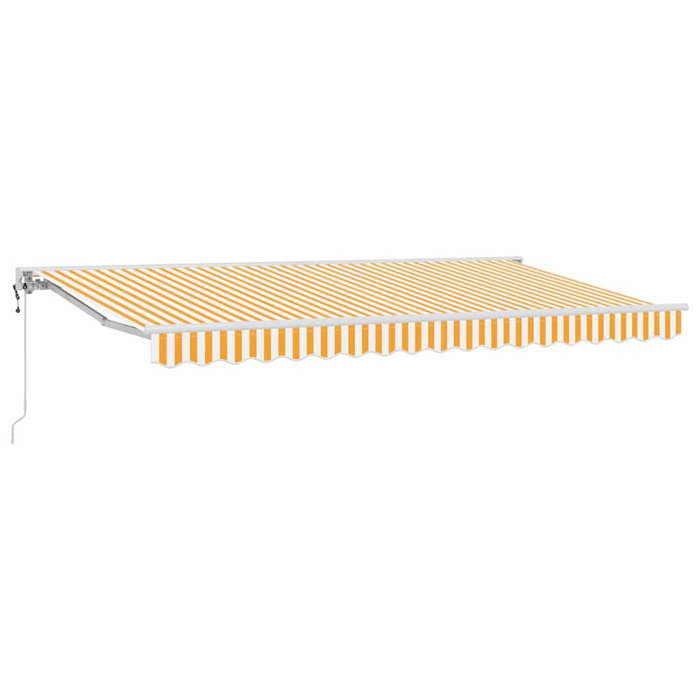 Ištraukiama markizė Geltona ir balta 400x200 cm