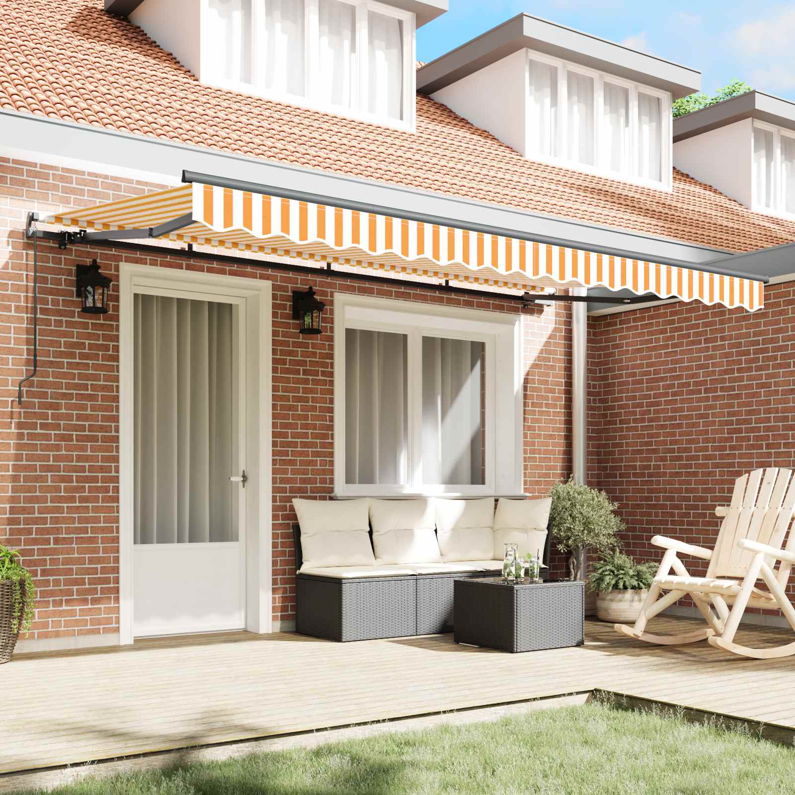 Izvelkams tents Dzeltens 400 x 200 cm audums