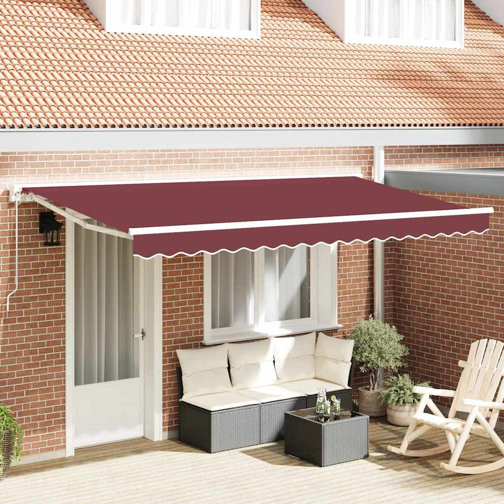 Ištraukiama markizė Vyšninė 400x200 cm Audinys ir poliesteris