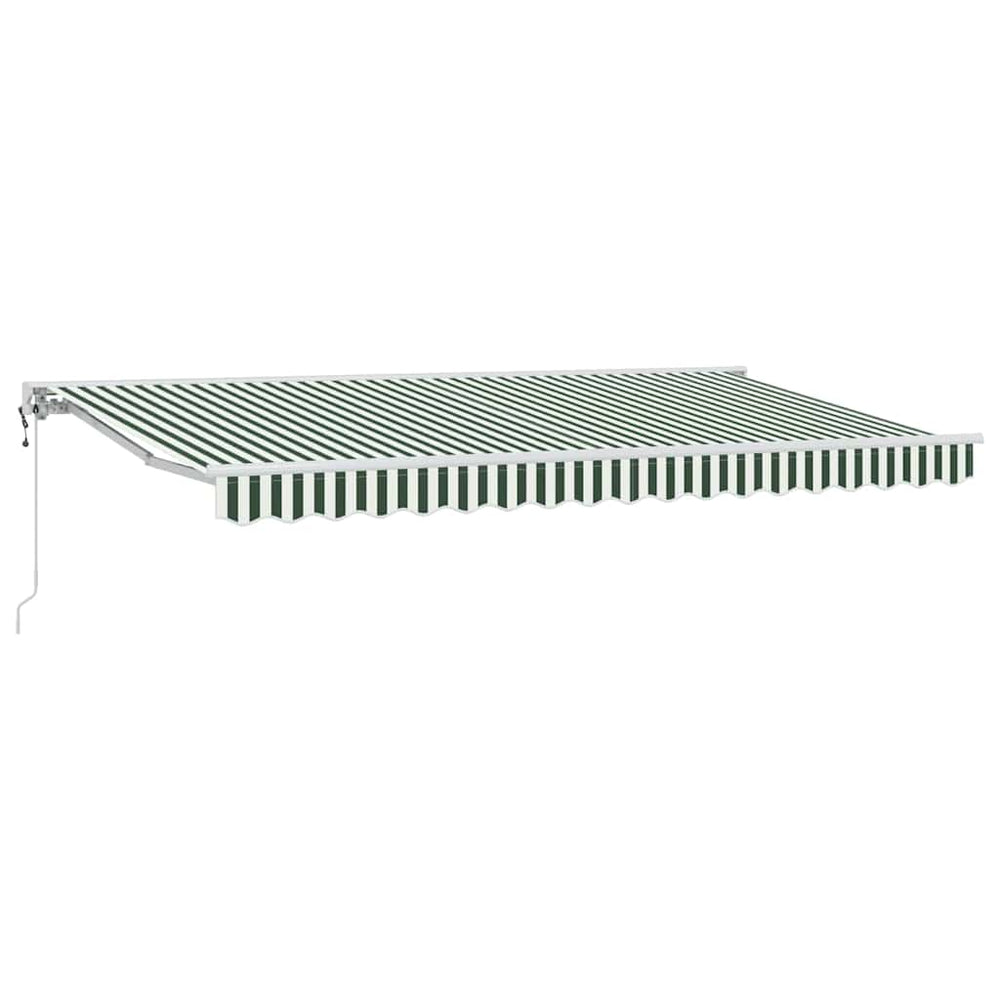 Markizės rėmas Žalia ir balta 400 x 200 cm
