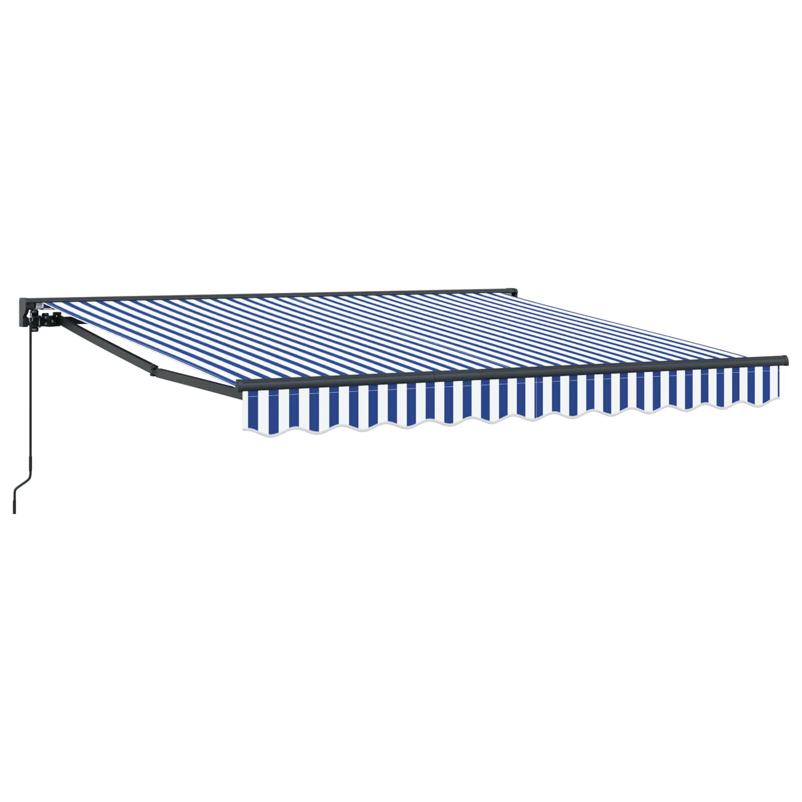 Ištraukiama markizė Mėlyna ir balta 300x250 cm audinys