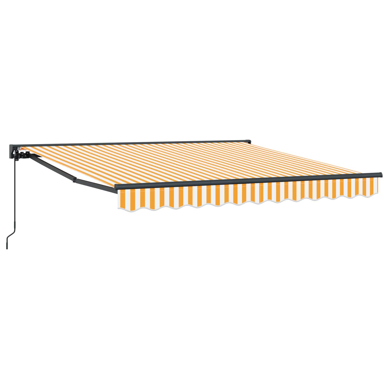 Ištraukiama markizė Geltona ir balta 300x250 cm audinys