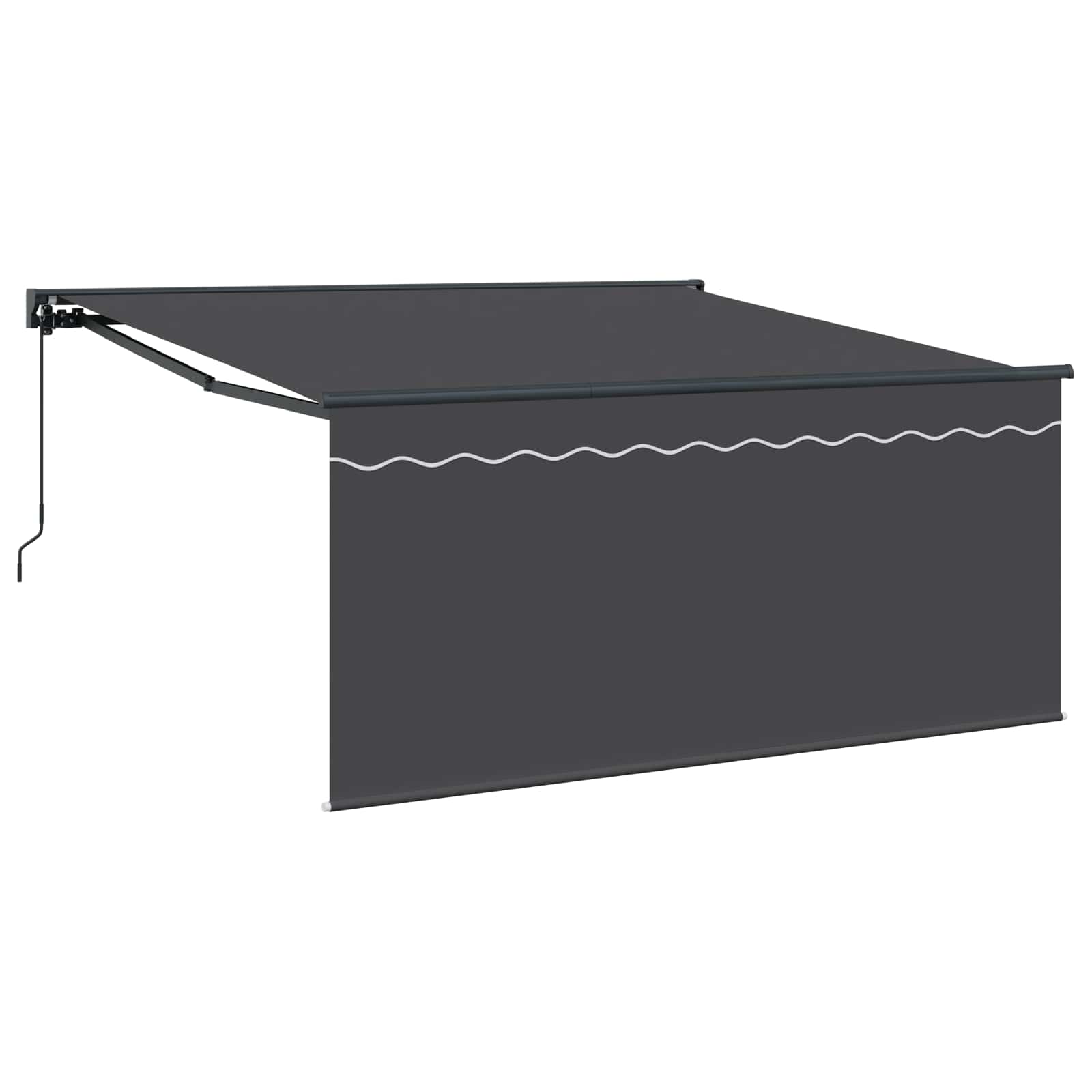 Retractable Awning Anthracite 300 x 250 cm Fabric