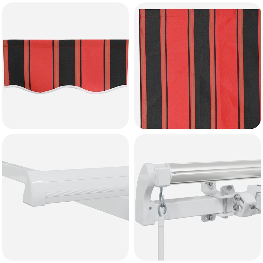 Ištraukiama markizė Dryžuotas Oranžinė ir ruda 300 x 250 cm