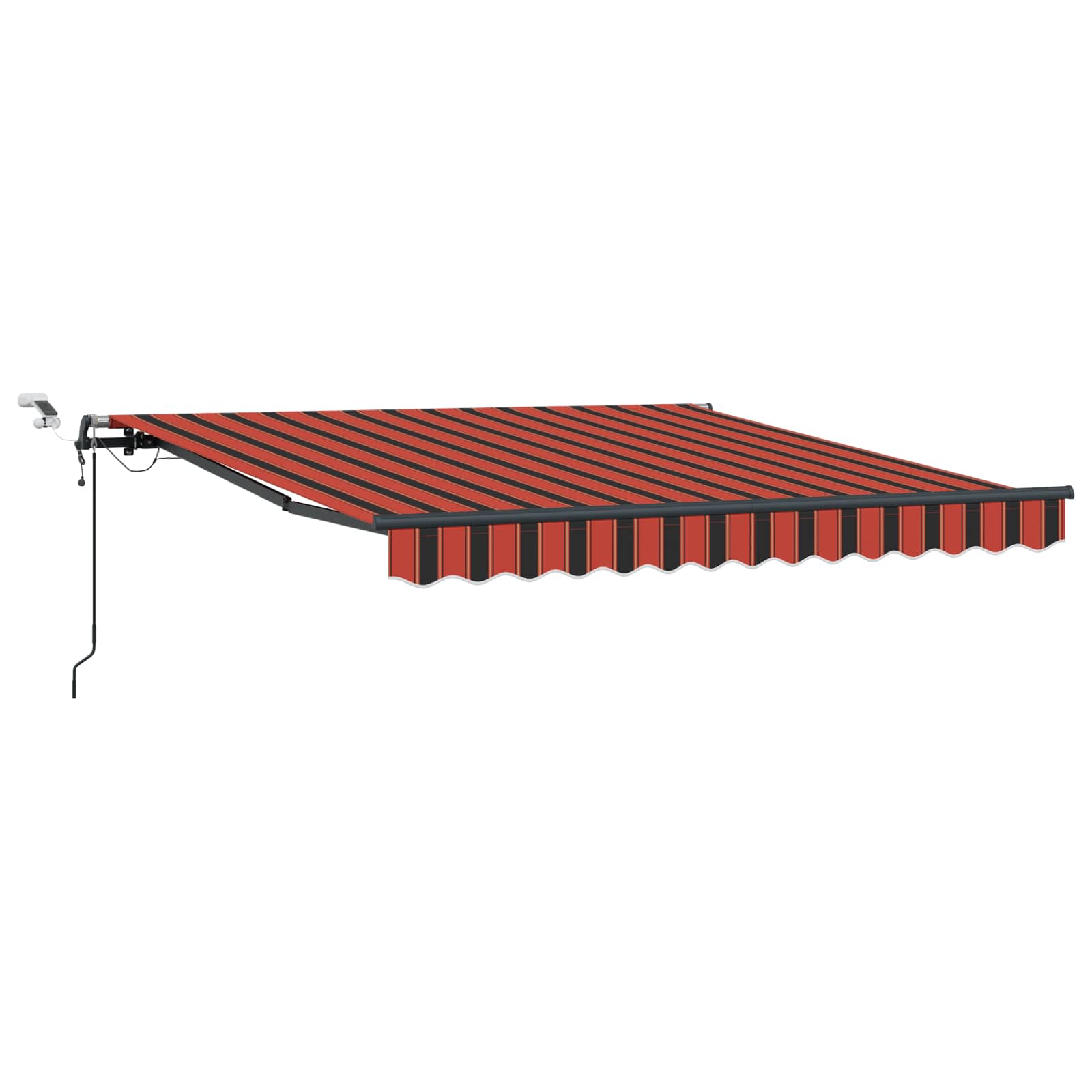 Lietussarga audums oranžā un brūnā krāsā, 300 x 250 cm, poliesters