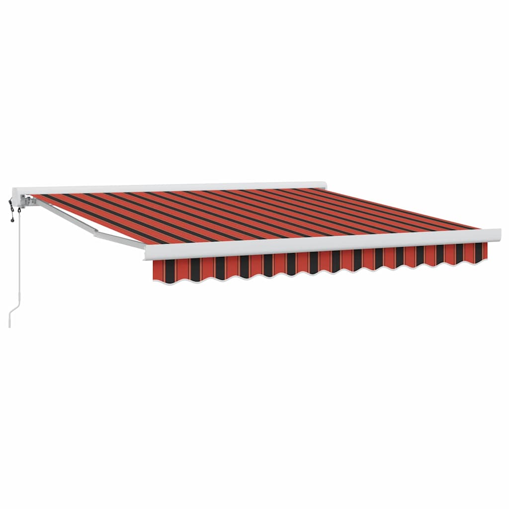 Automatinė įtraukiama markizė oranžinė ir ruda 300x250 cm