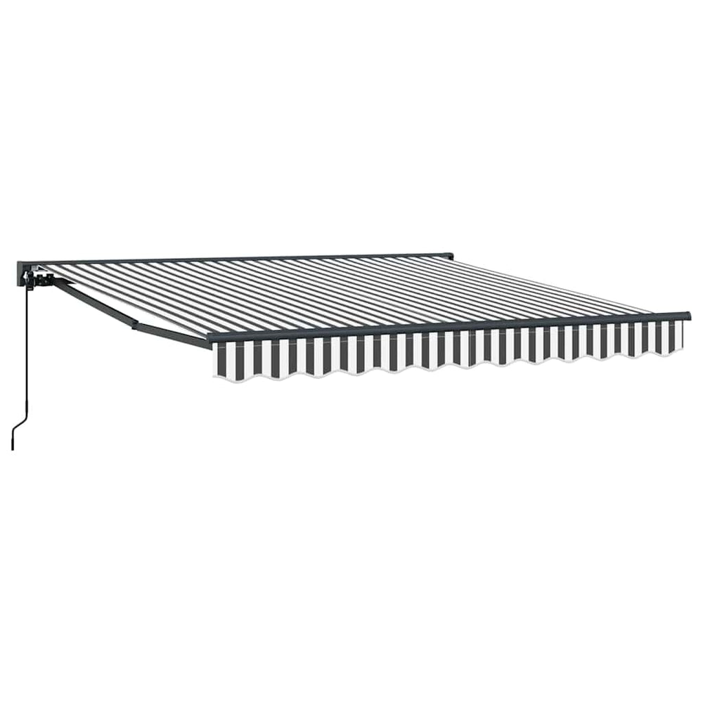 Ištraukiama markizė Antracito ir baltos 300x250 cm