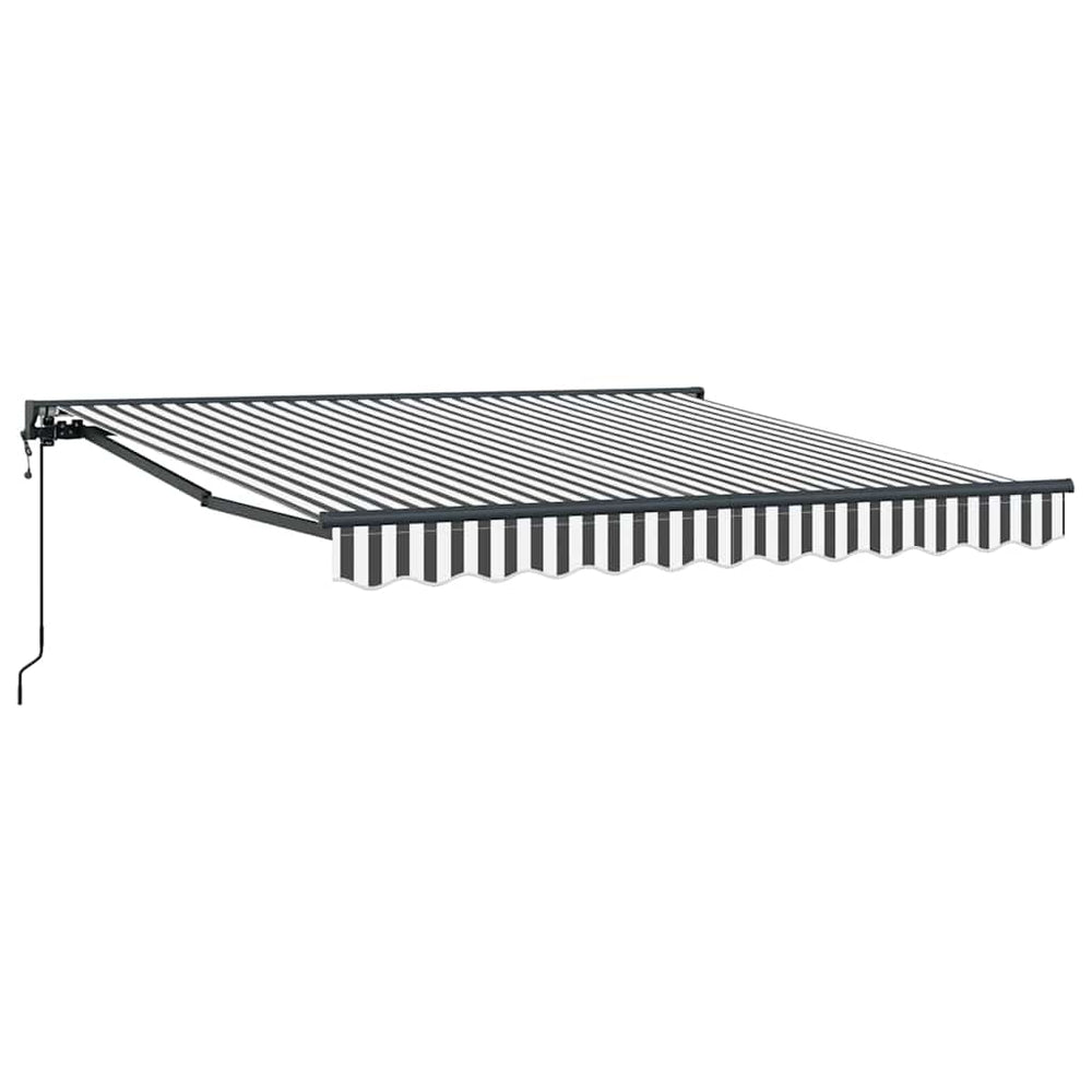 Ištraukiama markizė Antracito ir baltos 300x250 cm